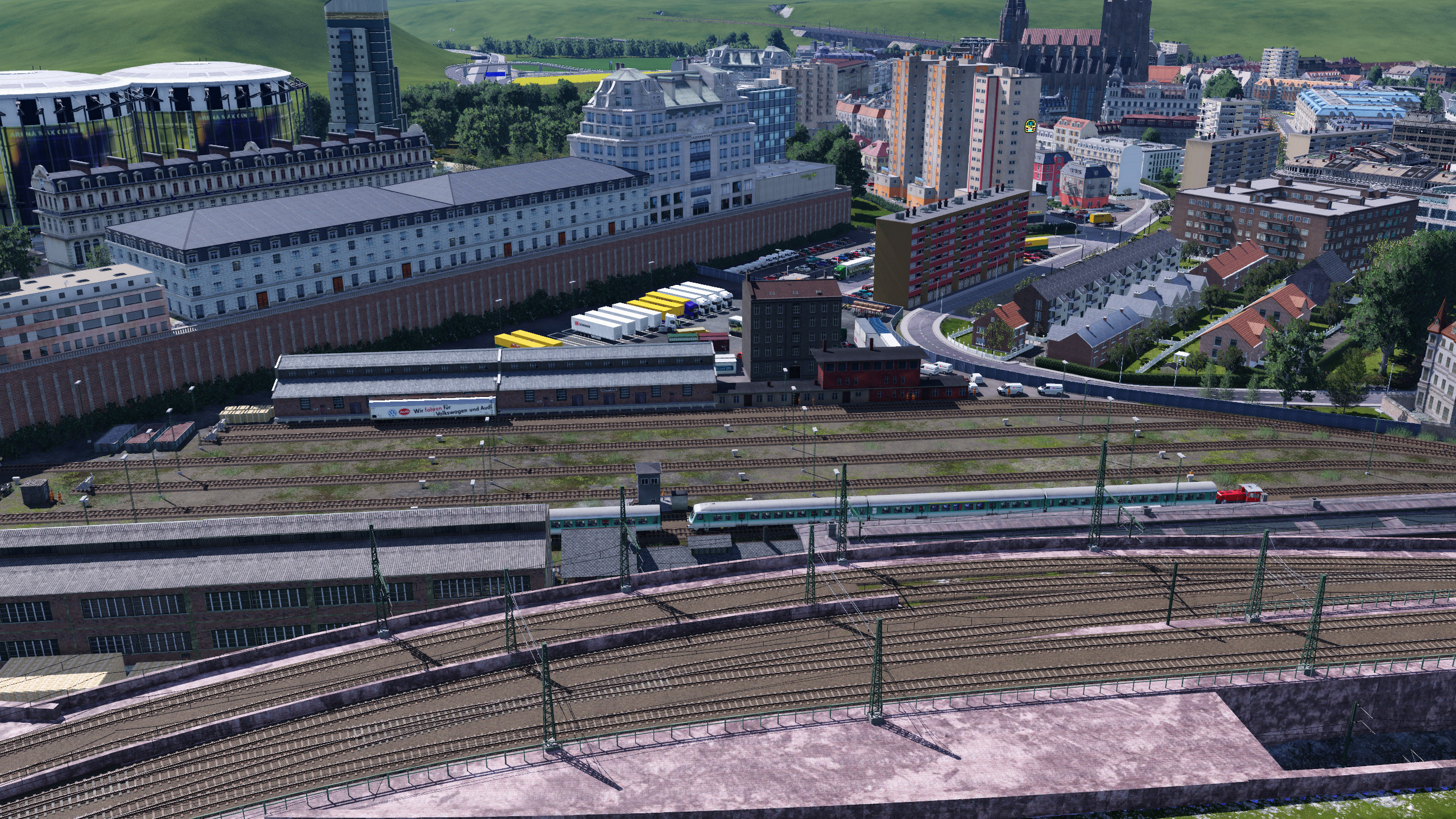 Ulm das Stadtviertel rund um die Abstellanlage Ostbahnhof 2