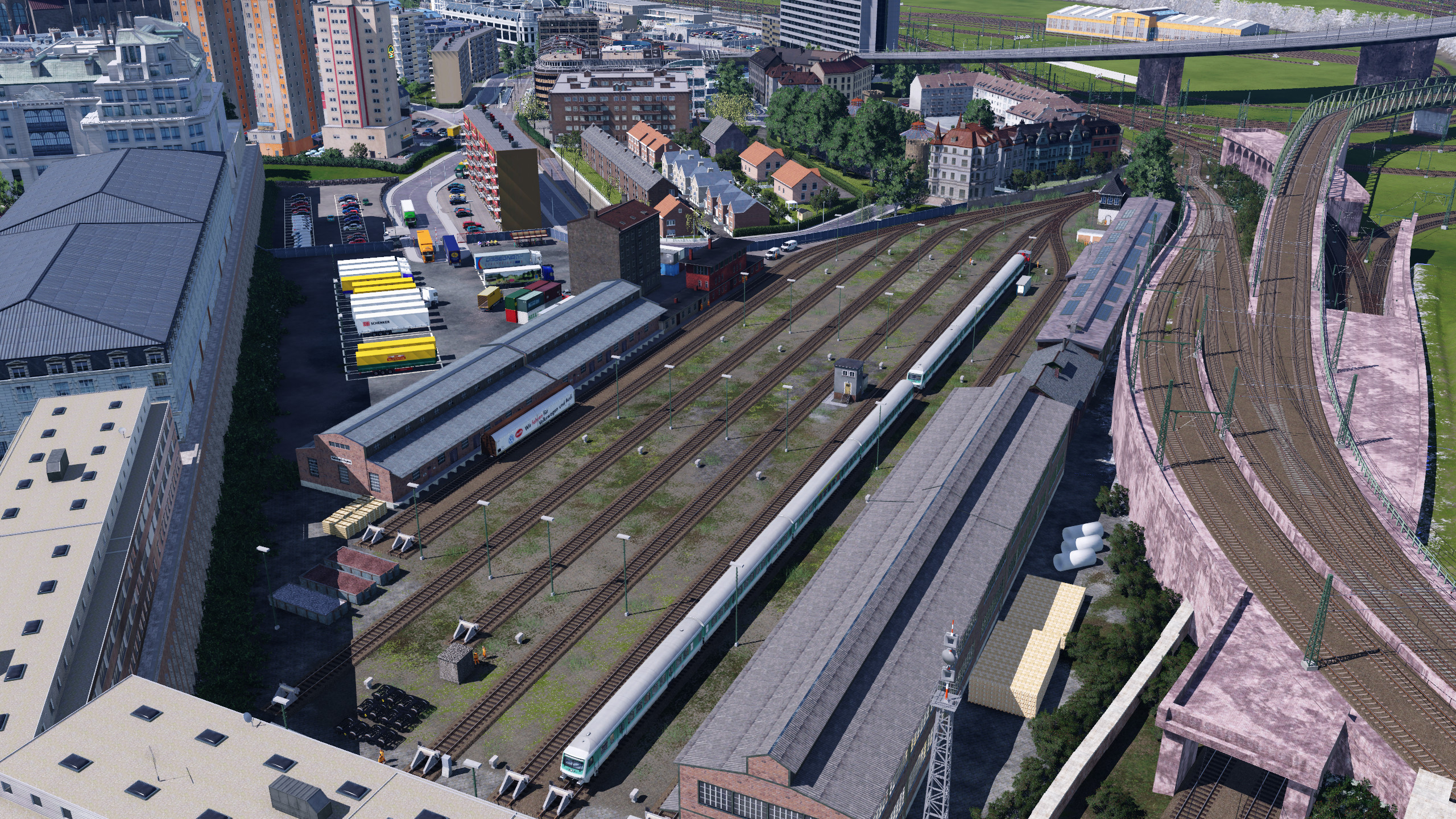 Ulm das Stadtviertel rund um die Abstellanlage Ostbahnhof 3
