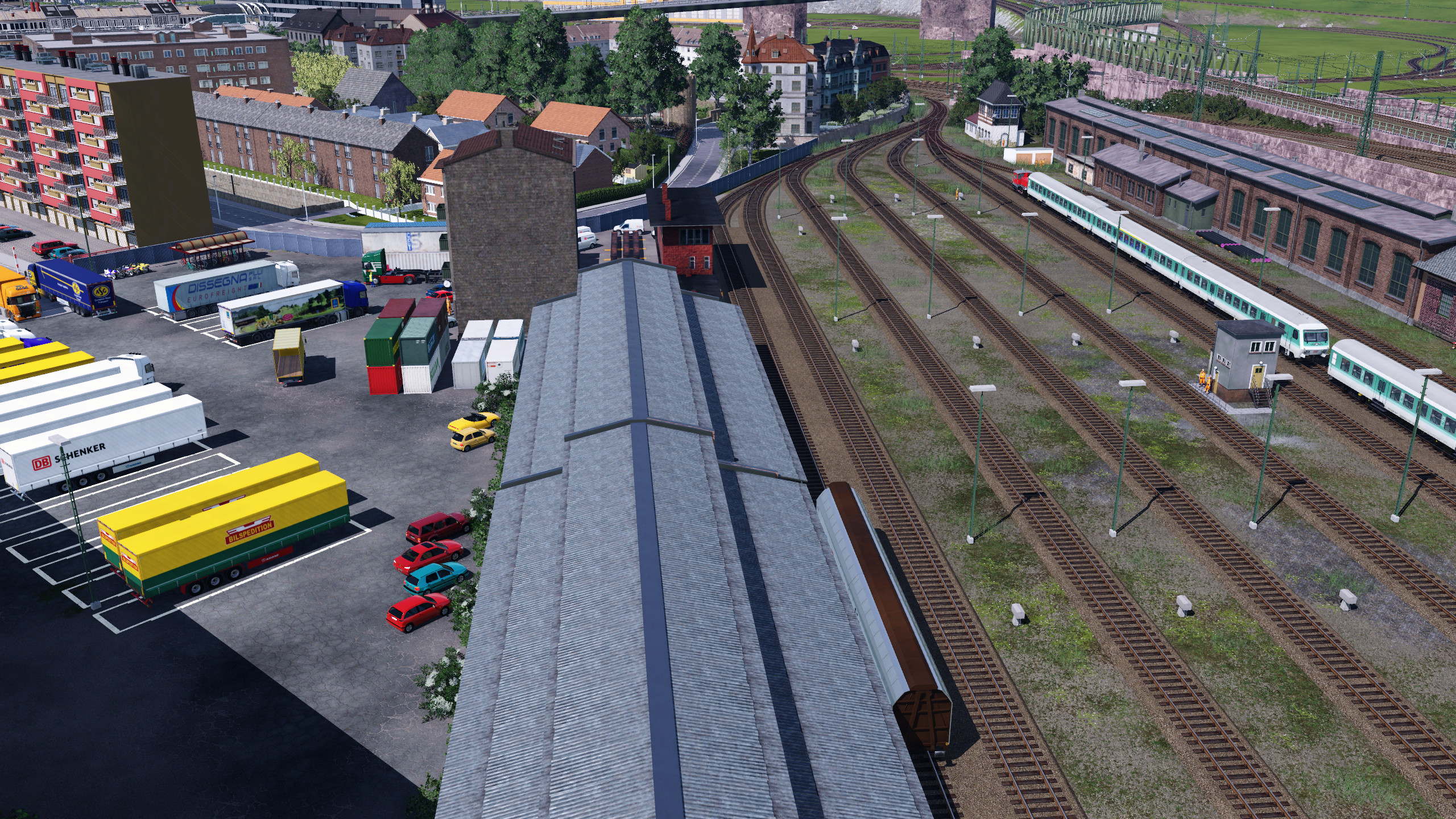 Ulm das Stadtviertel rund um die Abstellanlage Ostbahnhof 4