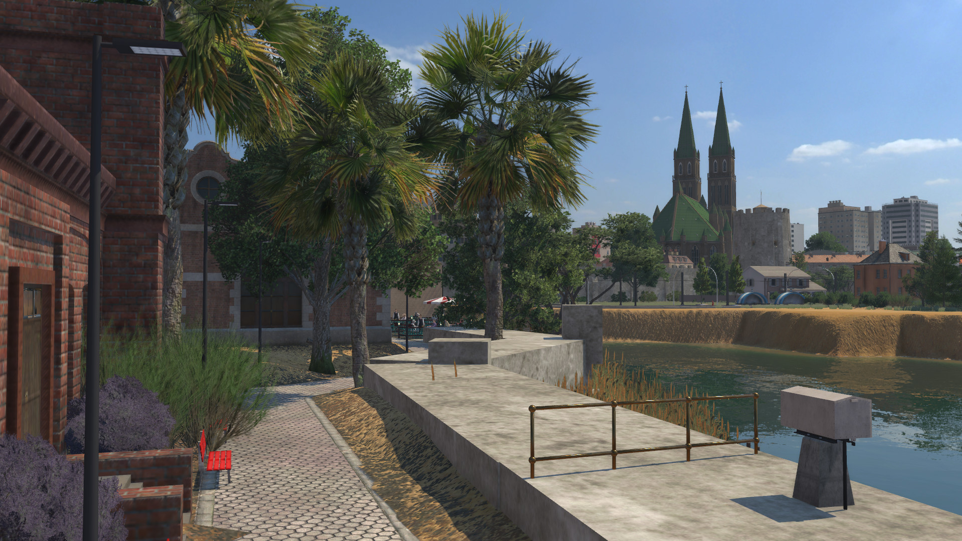 Sicht auf das noch unbearbeitete Ufer
