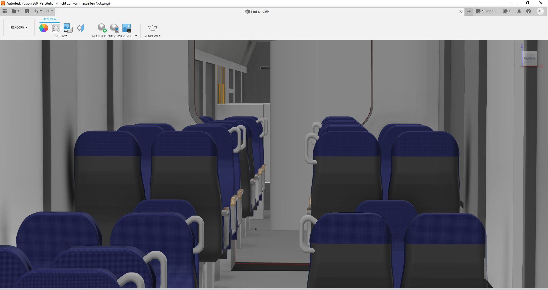 Erste Renderings aus dem Innenraum...