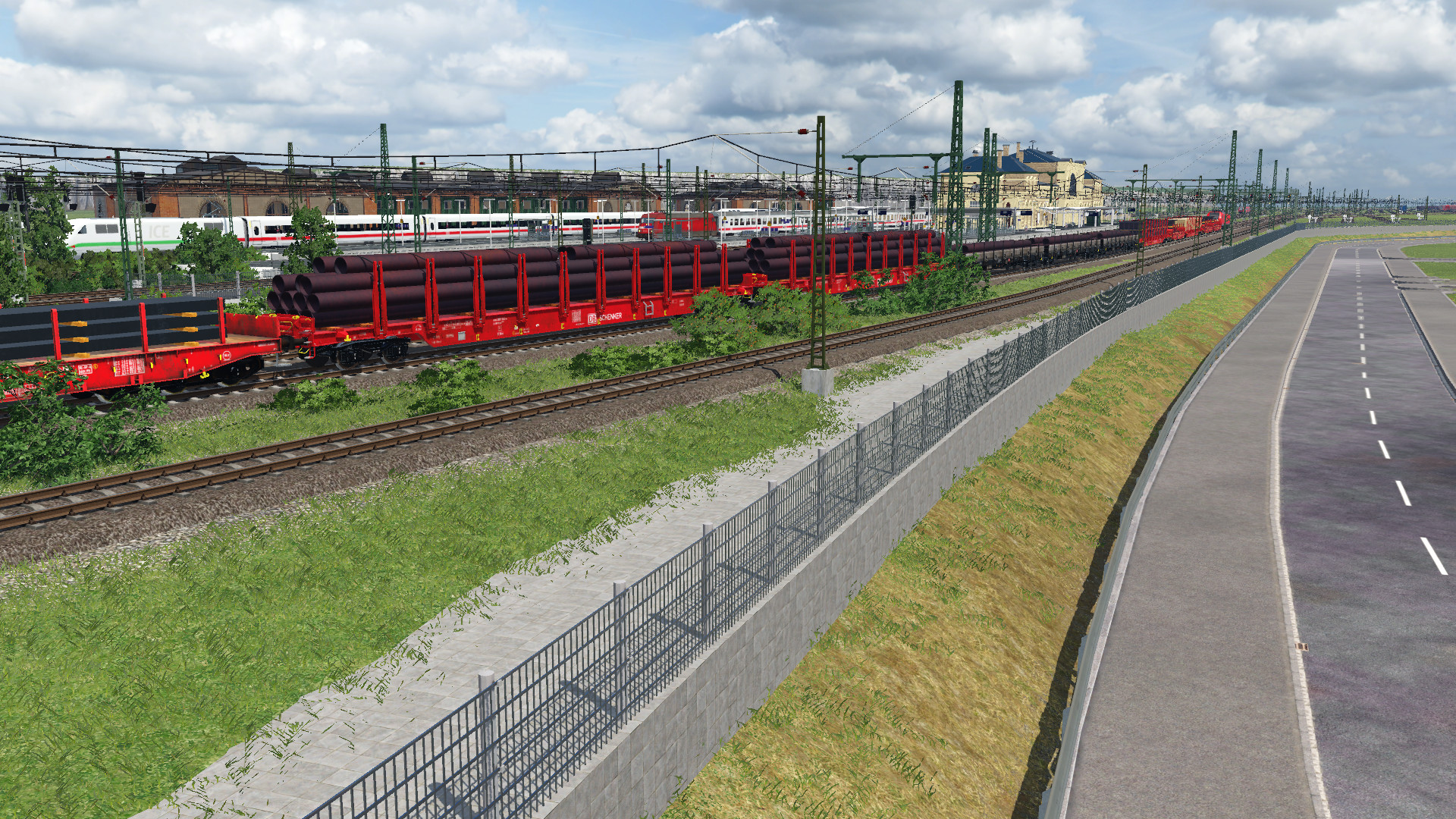 Blick auf den Bebra Hbf