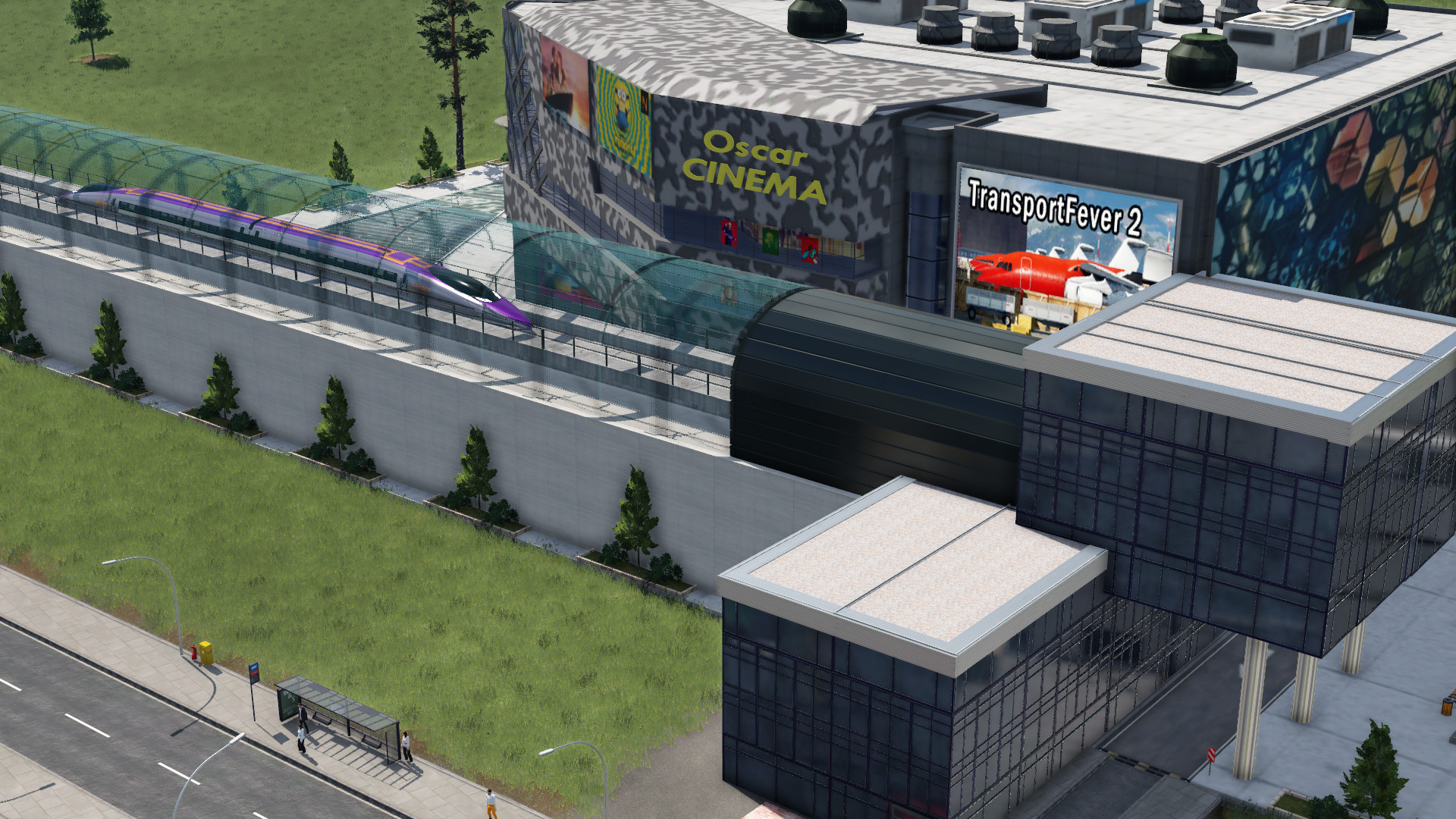 Magnetbahnterminal am Einkaufscenter