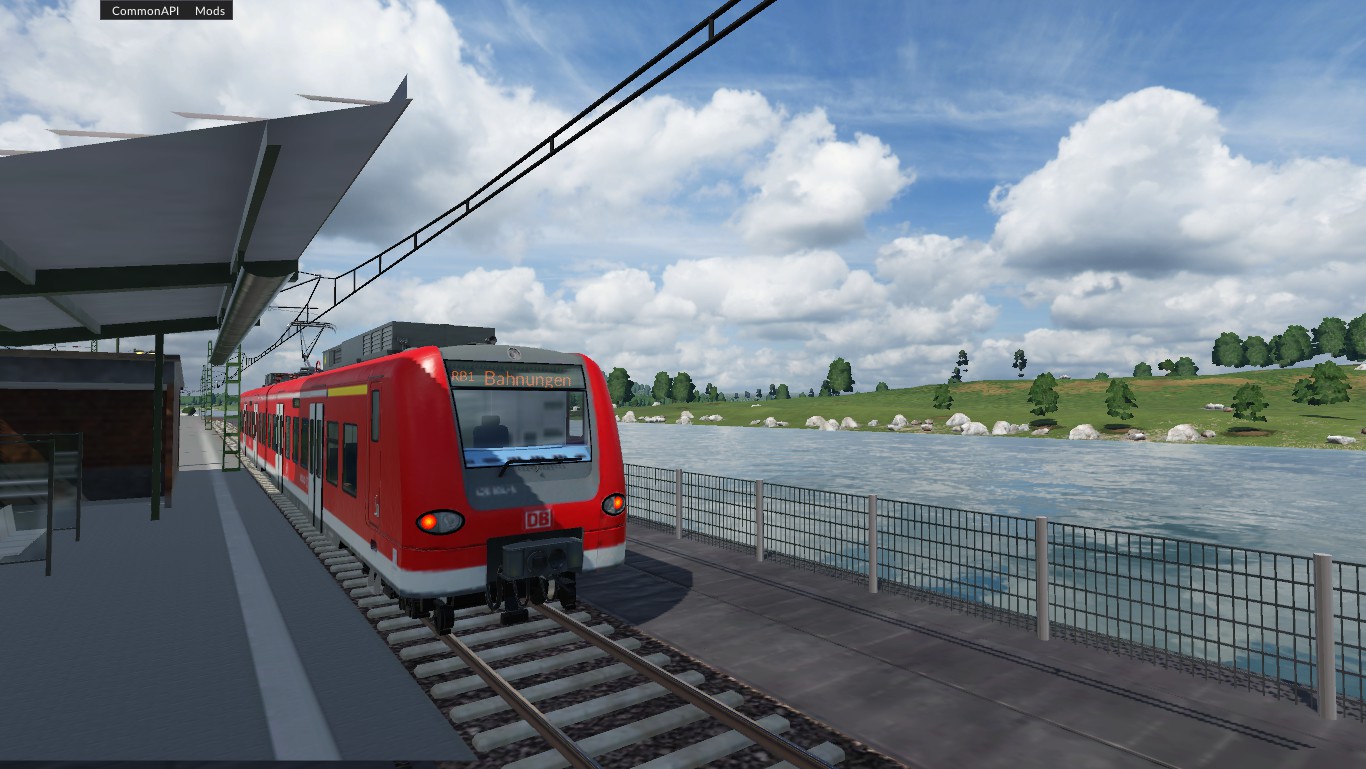 Die RB 1 am Endbahnhof