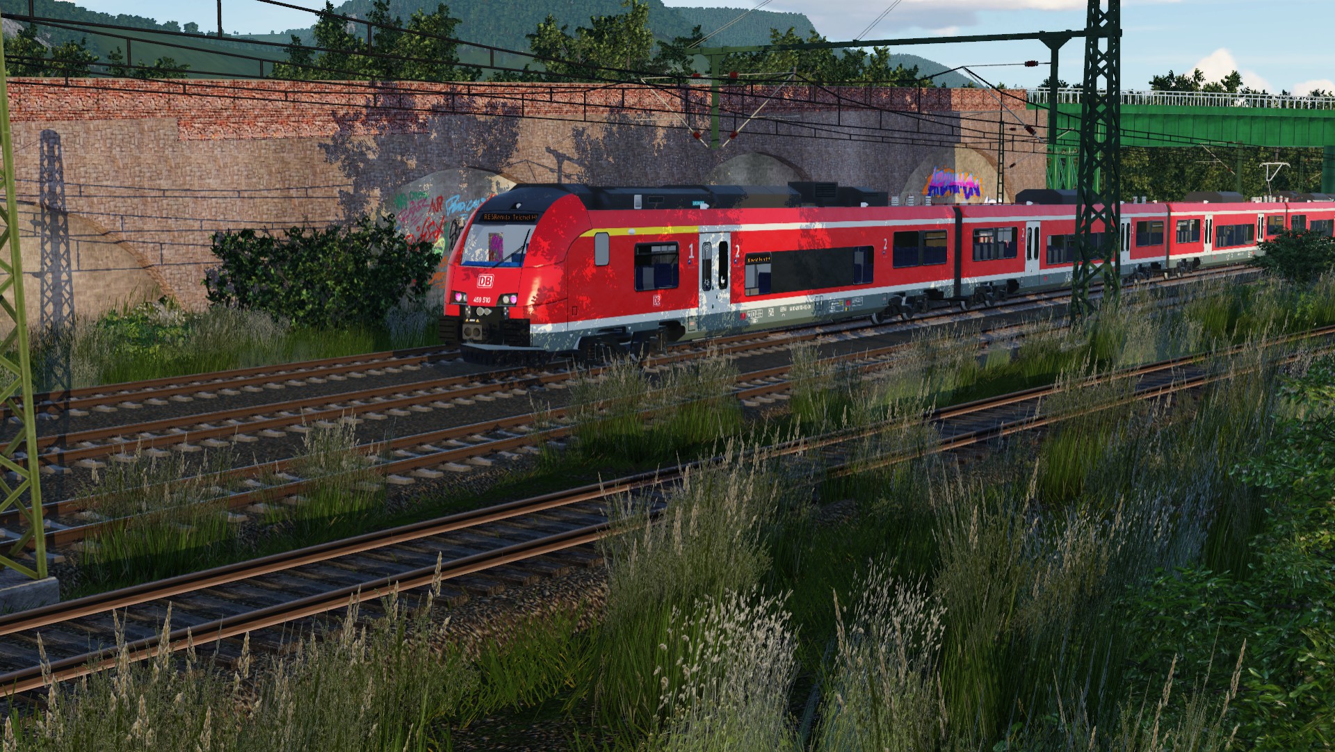 Der RE5 unterwegs...