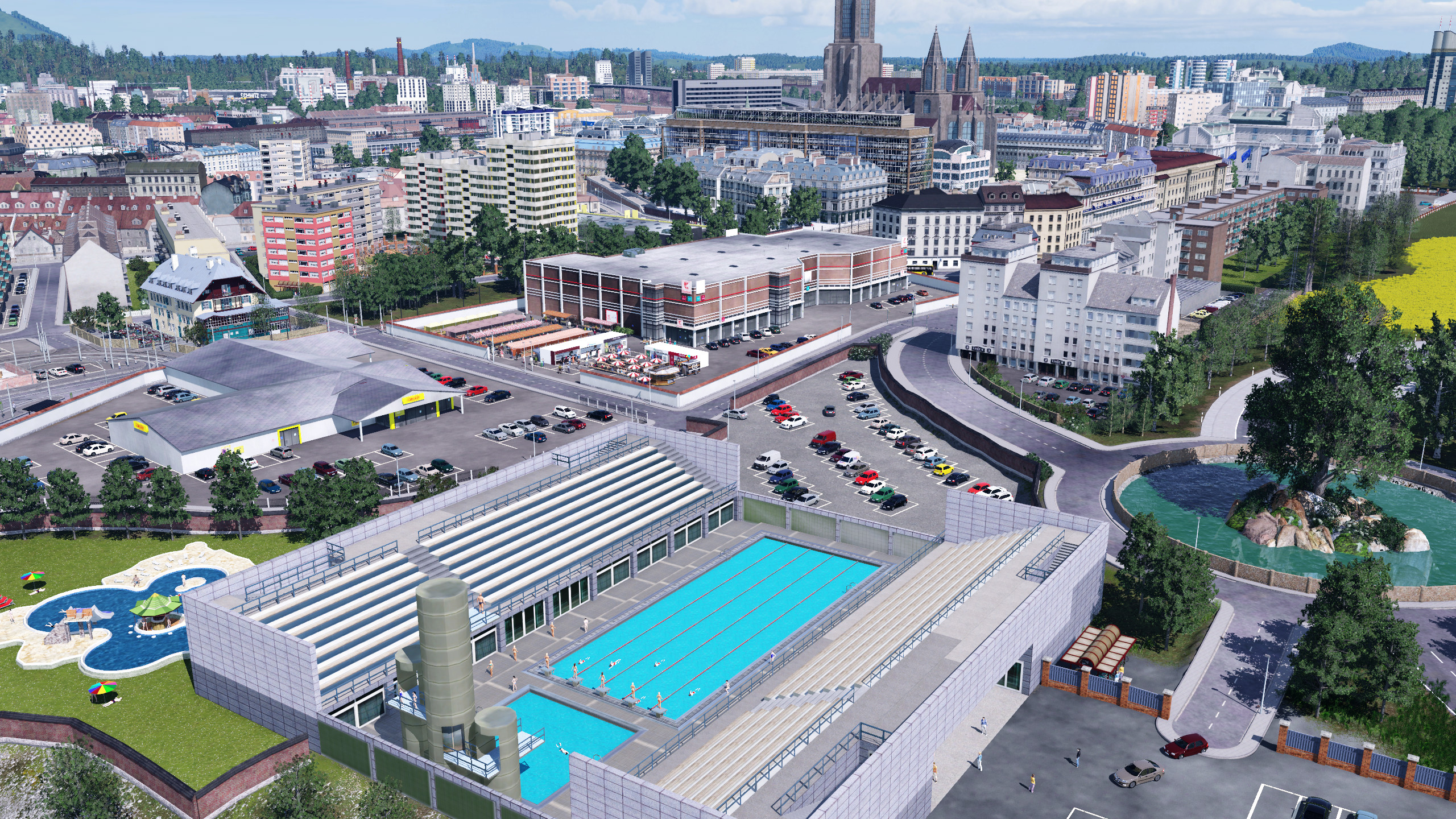 Ulm Vom Donauufer aus gesehen 1