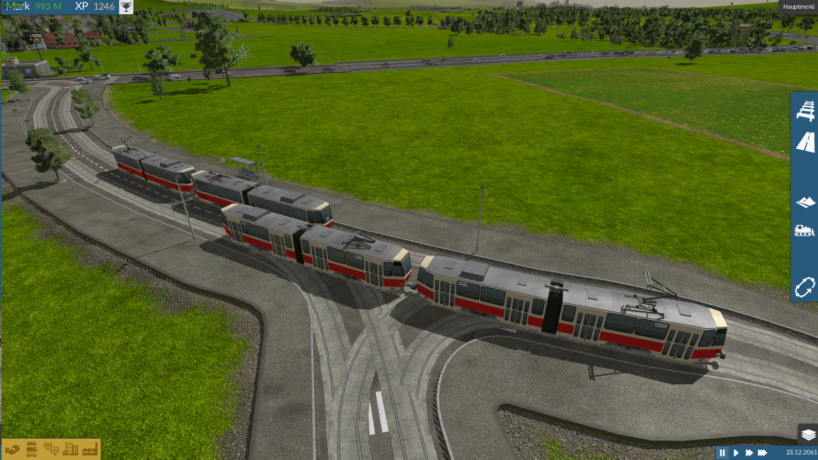 Straßenbahnweichen "überlagert"