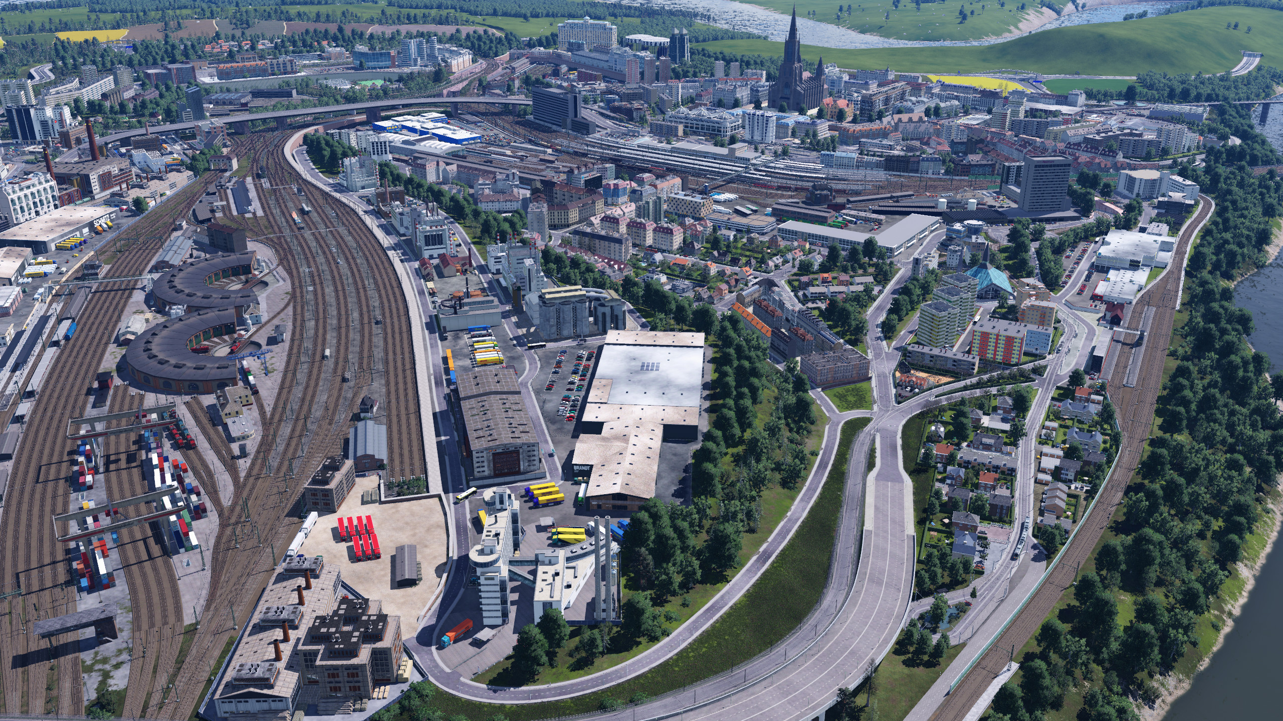 Der Rangierbahnhof Ulm im Überblick
