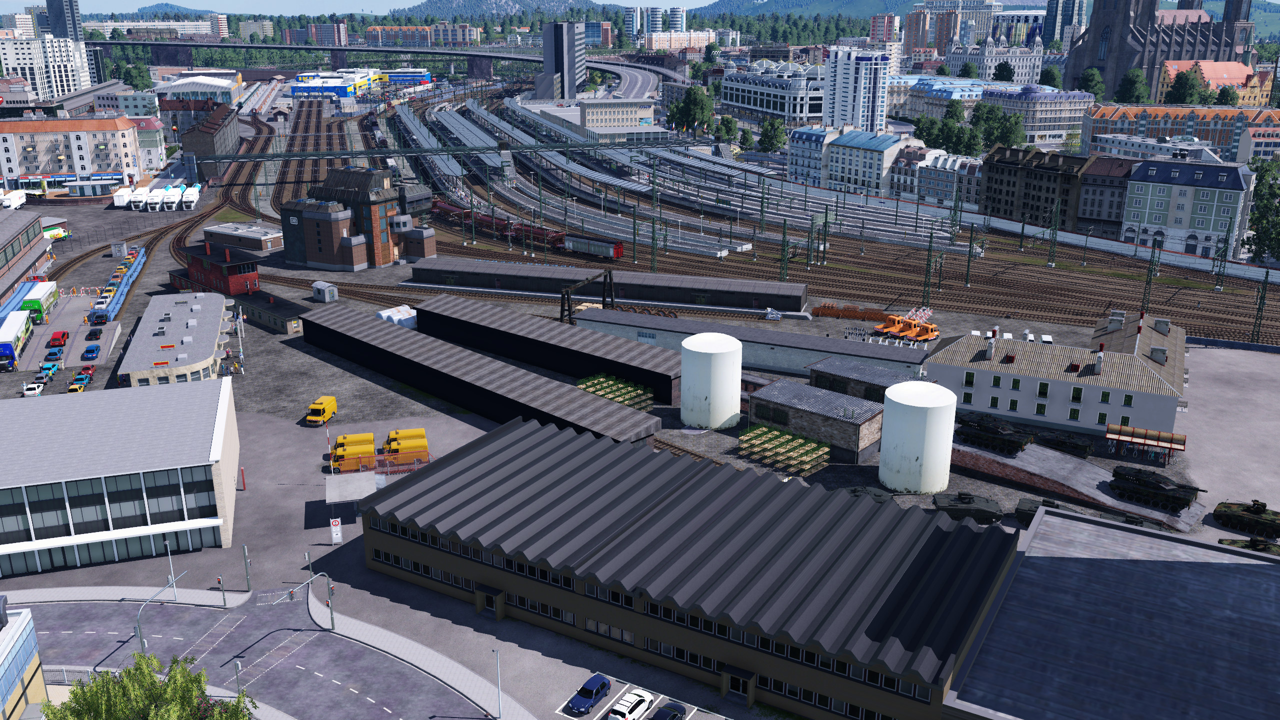 Blick auf den Hbf