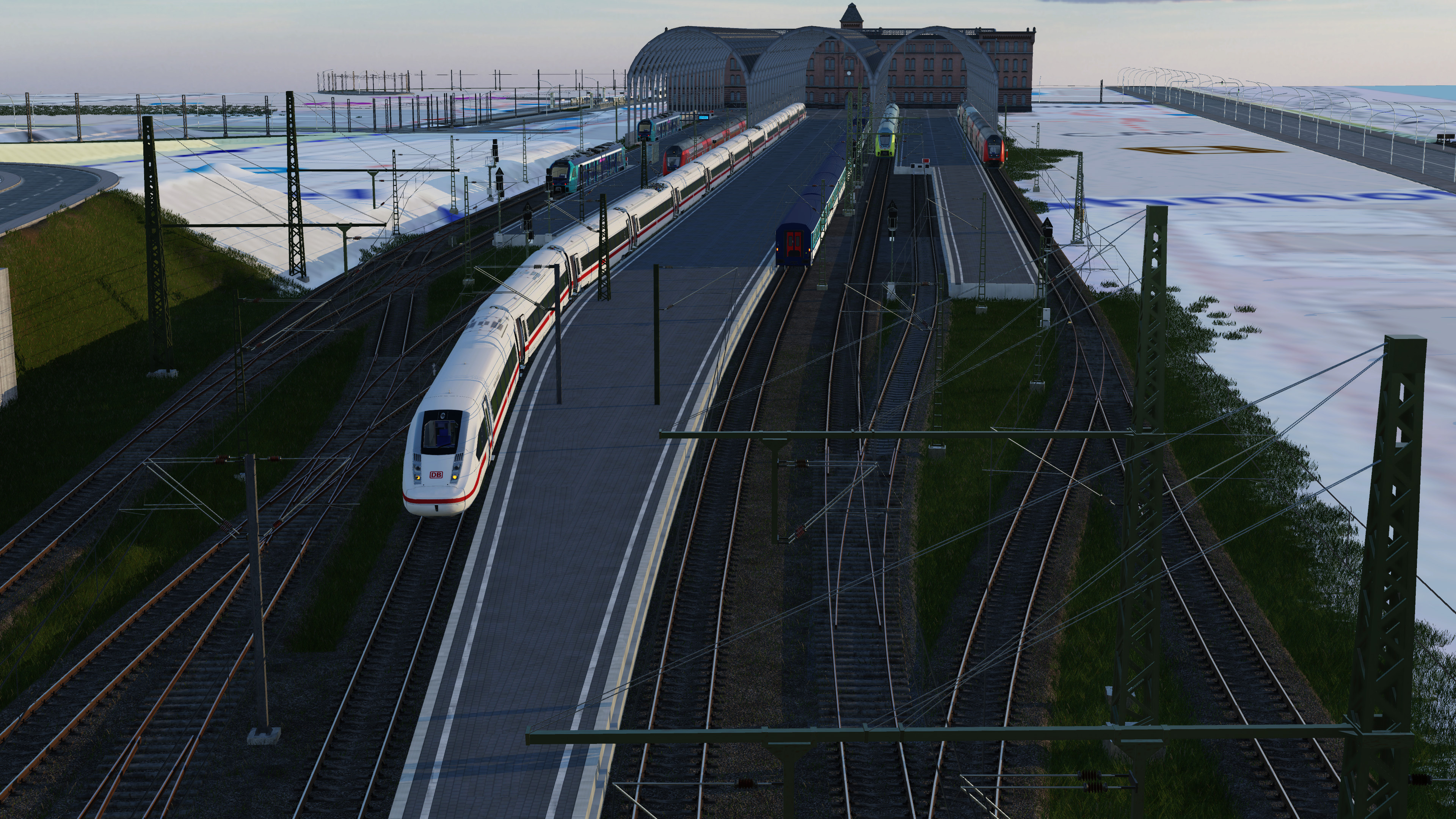 Vollbelegter Kieler Hbf