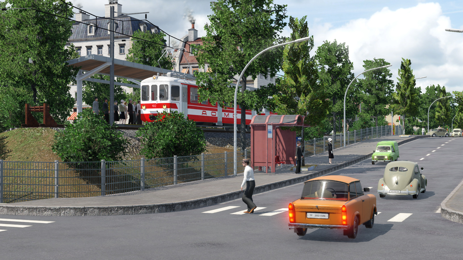 Endstation Schmalspurbahn mit Busbahnhof