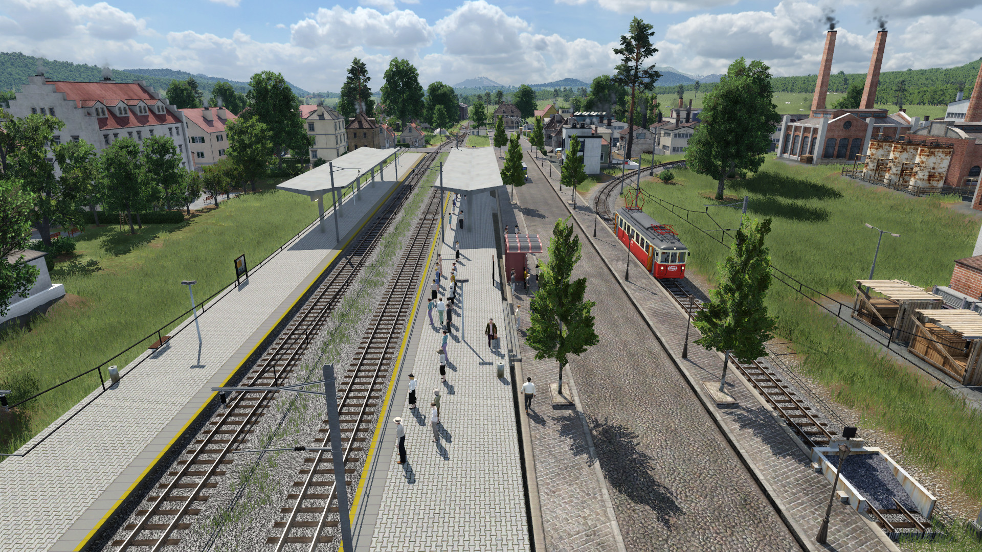 Talstation gegenüber dem Bahnhof
