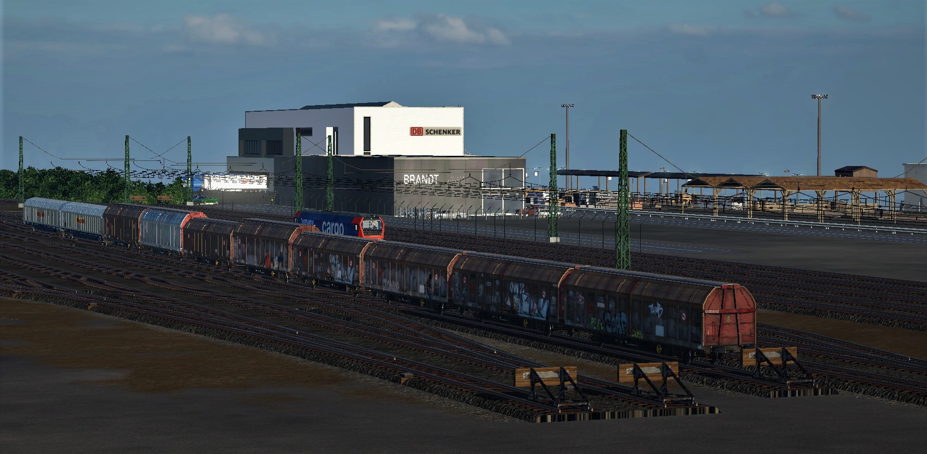 Ein Güterbahnhof am Wasser entsteht