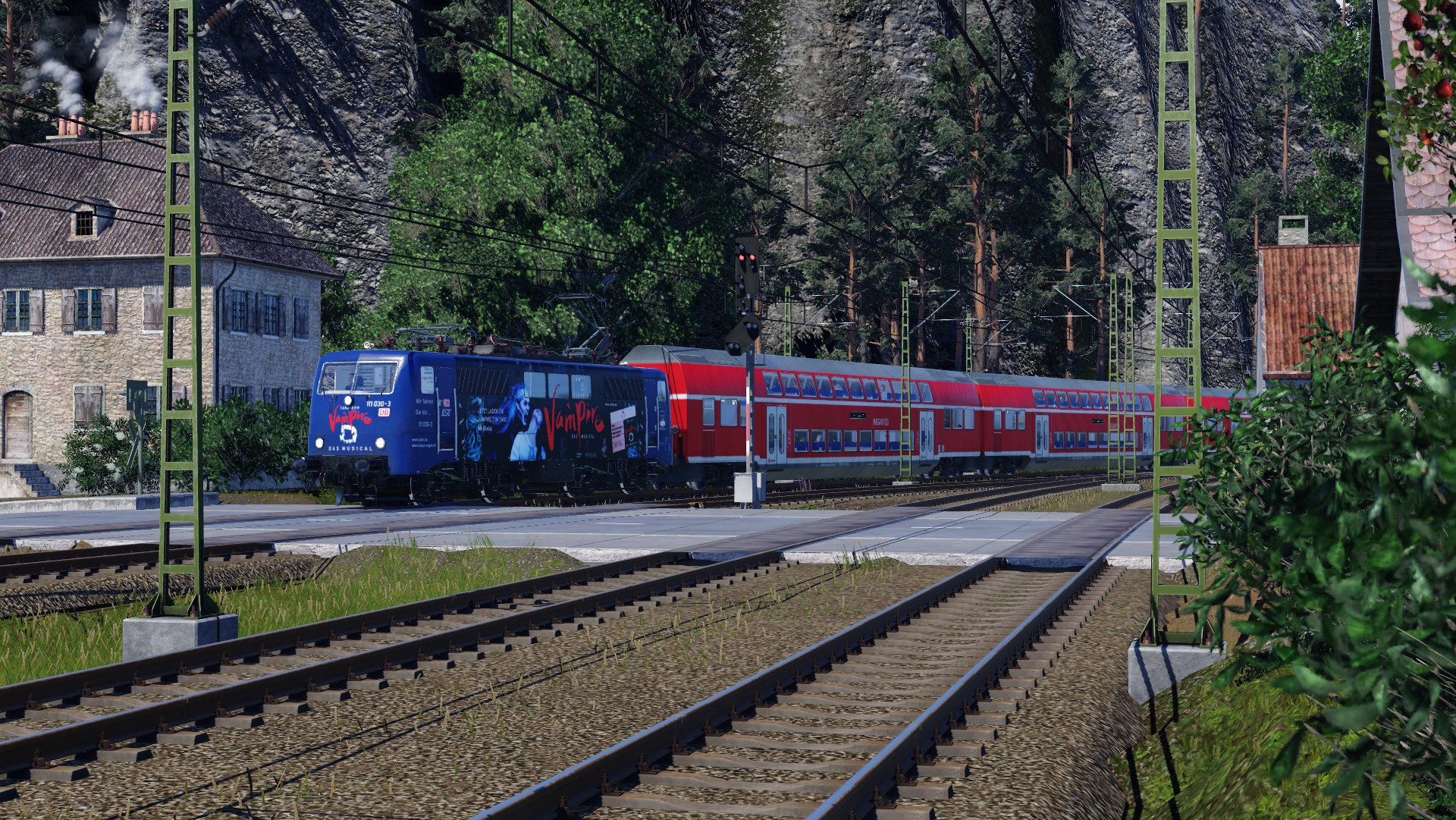 BR 111 020 als RE unterwegs nach Garmisch-Partenkirchen