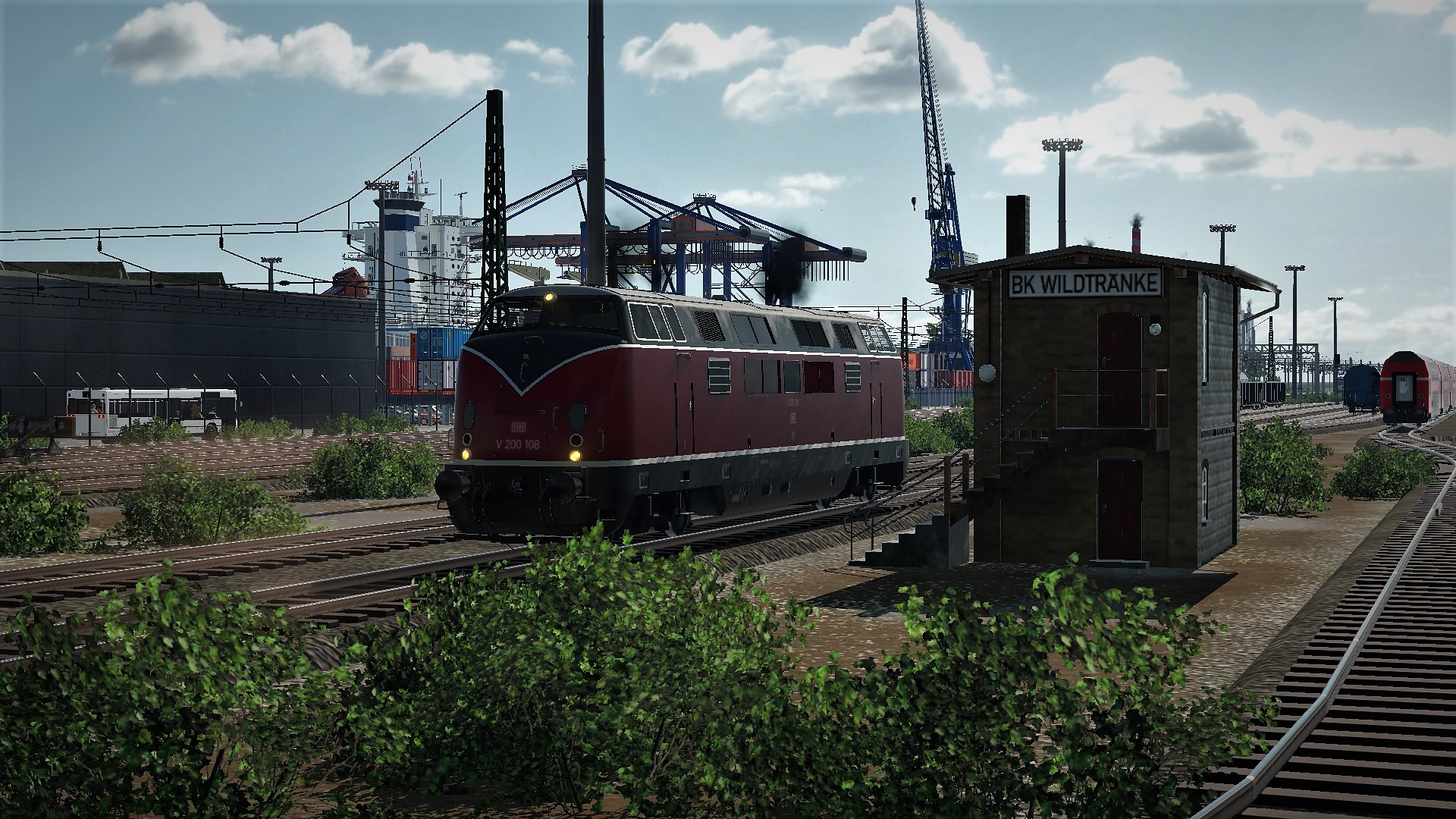 V200 vor dem Hafen