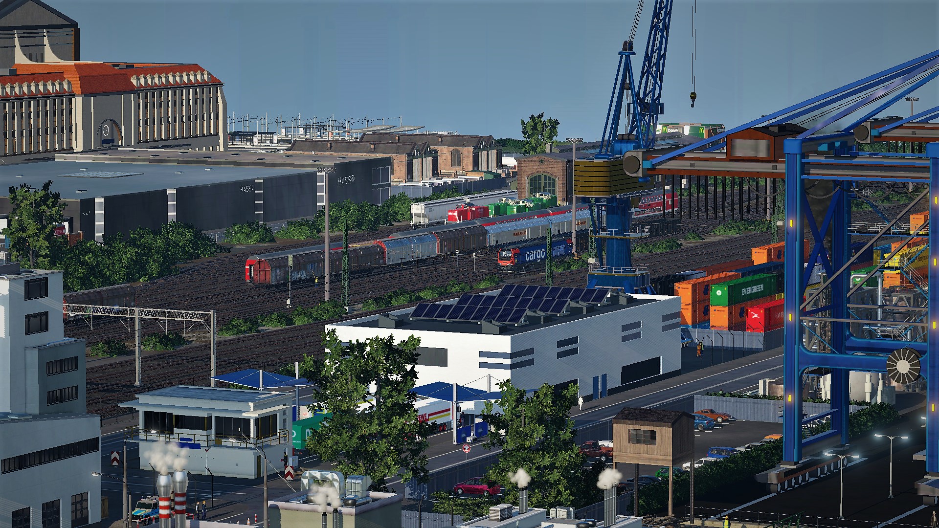 Blick über den Güterbahnhof