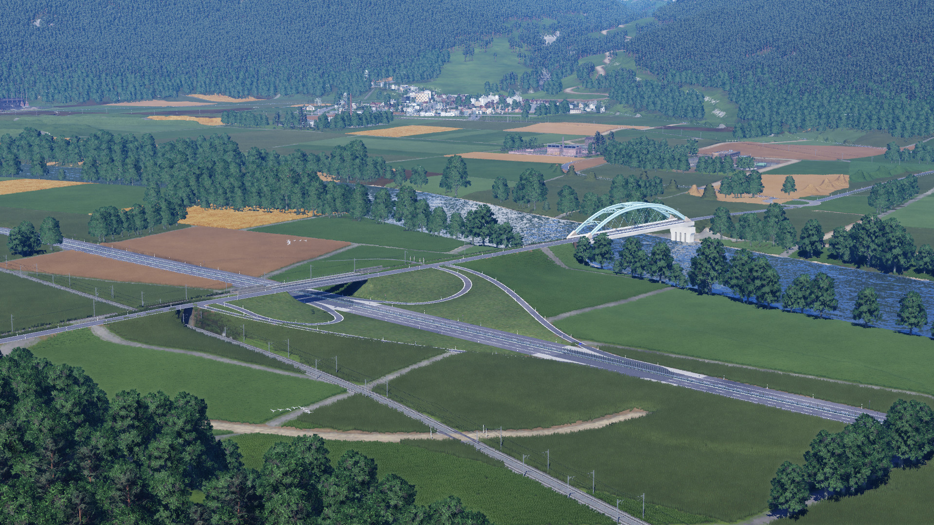 Rhonebrücke bei Monthey