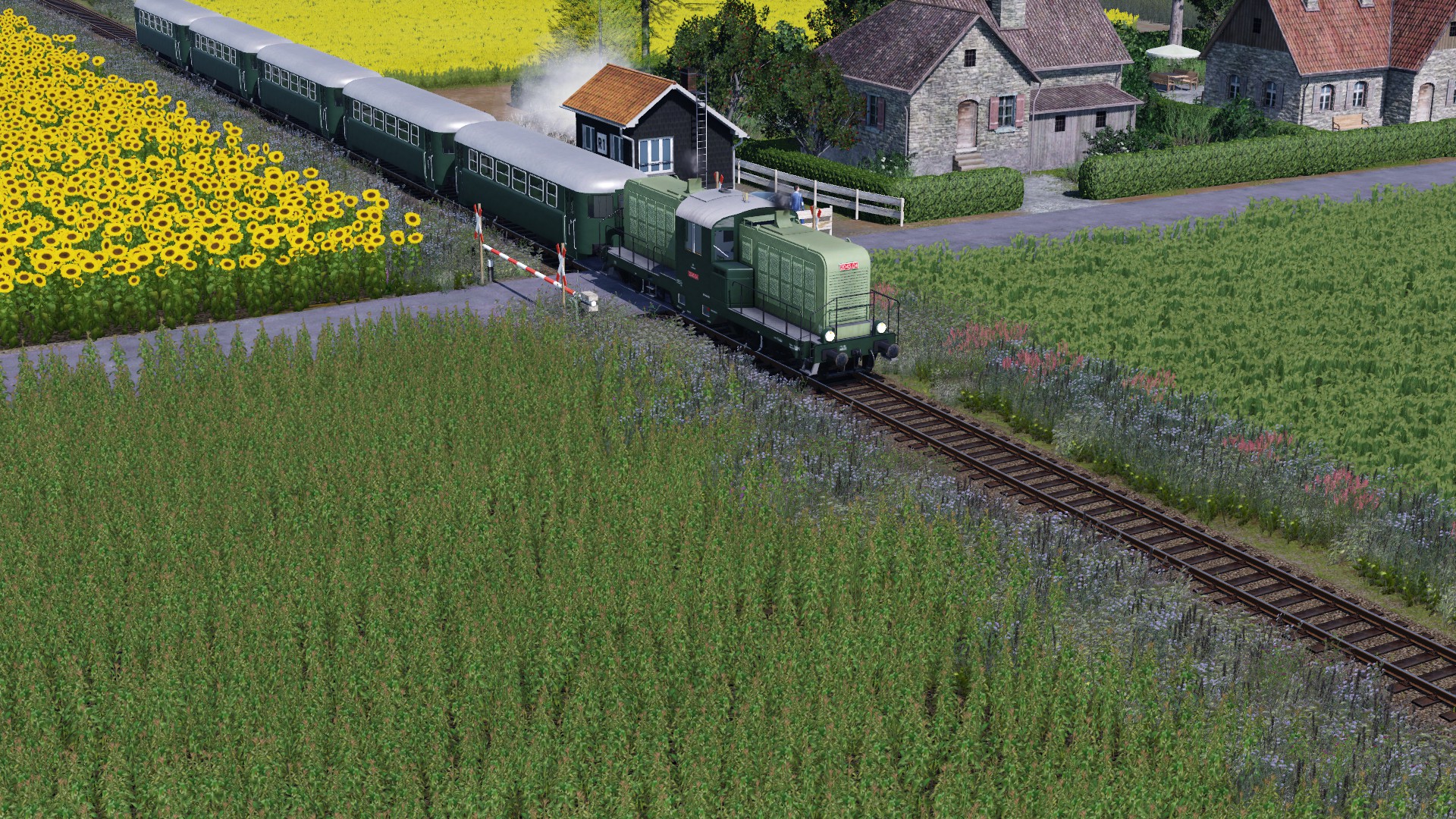 Museums Betrieb auf der Hindelfrostbahn