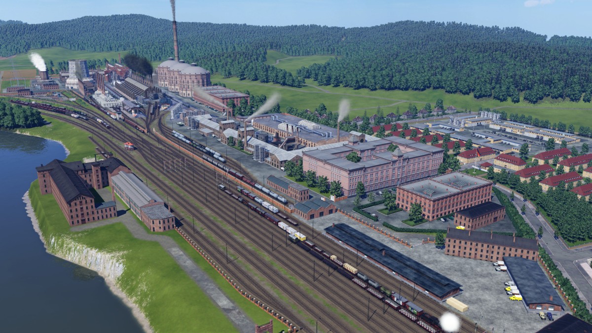 Übersicht Güterbahnhof/Hydrierwerk