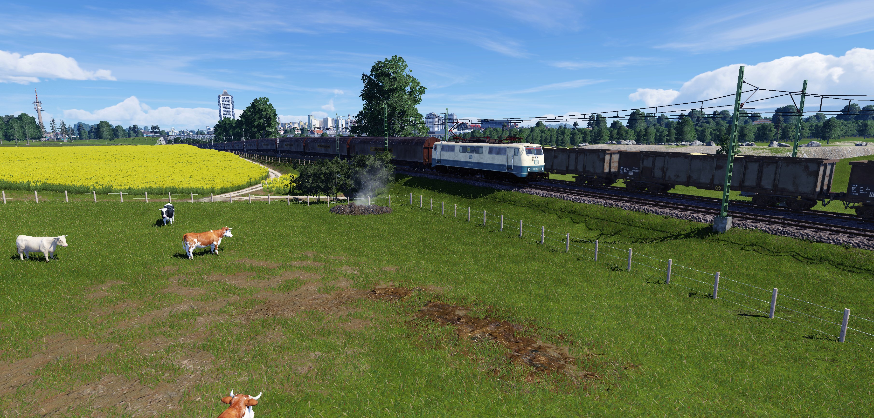 ländliche Idylle am Bahngleis