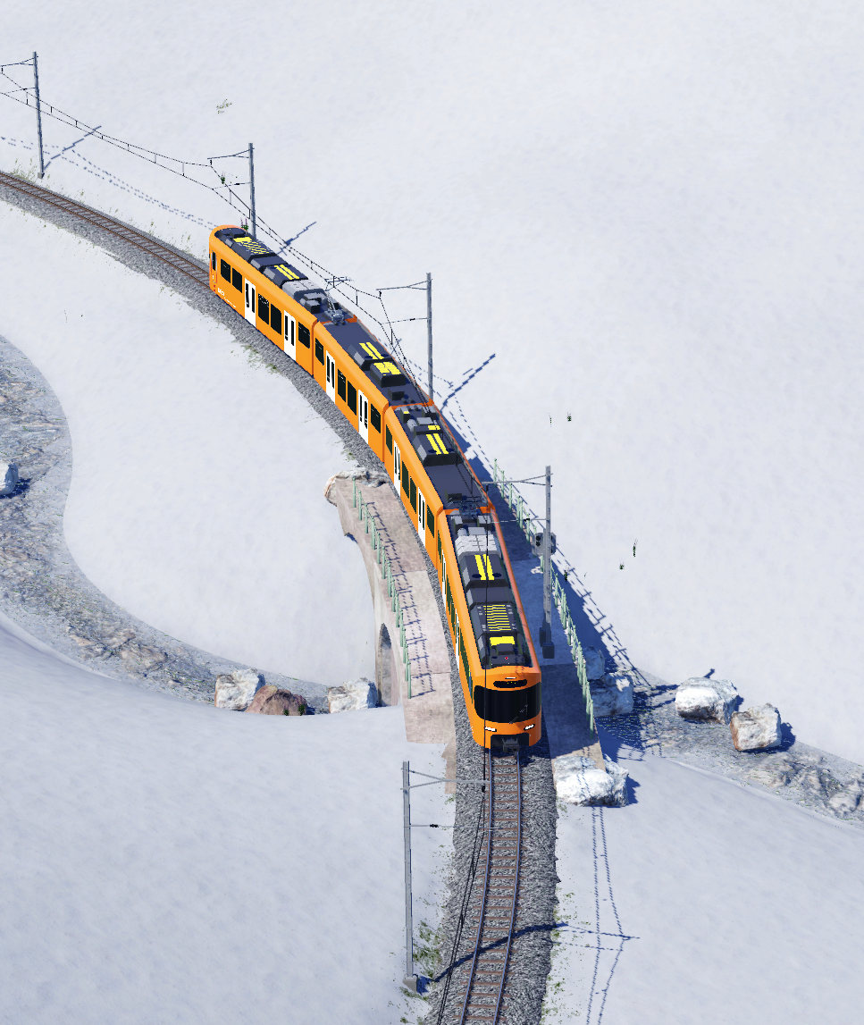 RBS Worbla im Schnee - Danke an Kokoloko für alle die schöne Meterspurige Fahrzeuge!