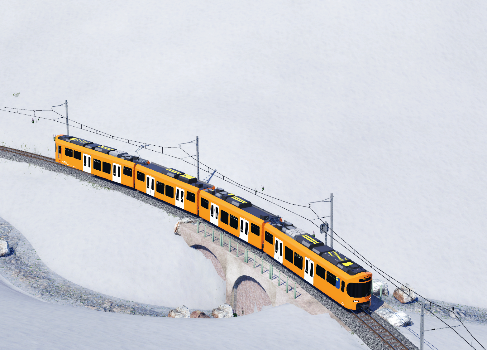 RBS Worbla im Schnee - Danke an Kokoloko für alle die schöne Meterspurige Fahrzeuge!