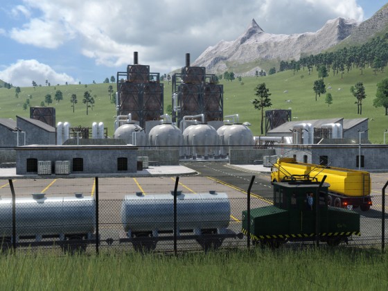 Raffinerie mit eigener Werkbahn