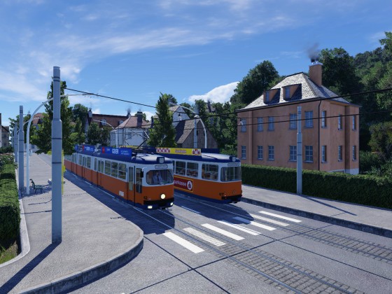 Straßenbahnkreuzung
