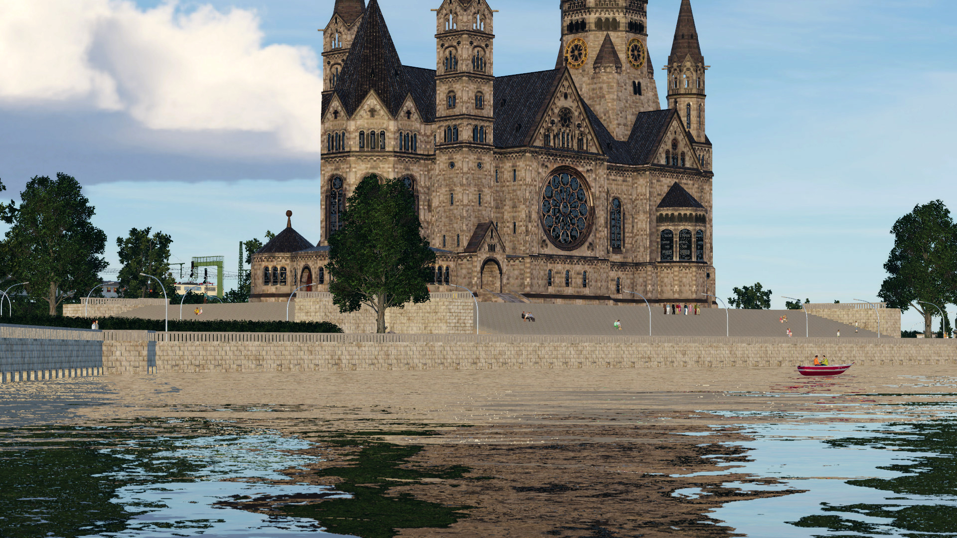 Kaiser-Wilhelm-Dom am stätischen Kaisersee