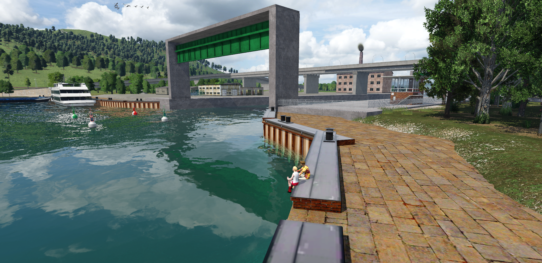 Date an der Schleuse