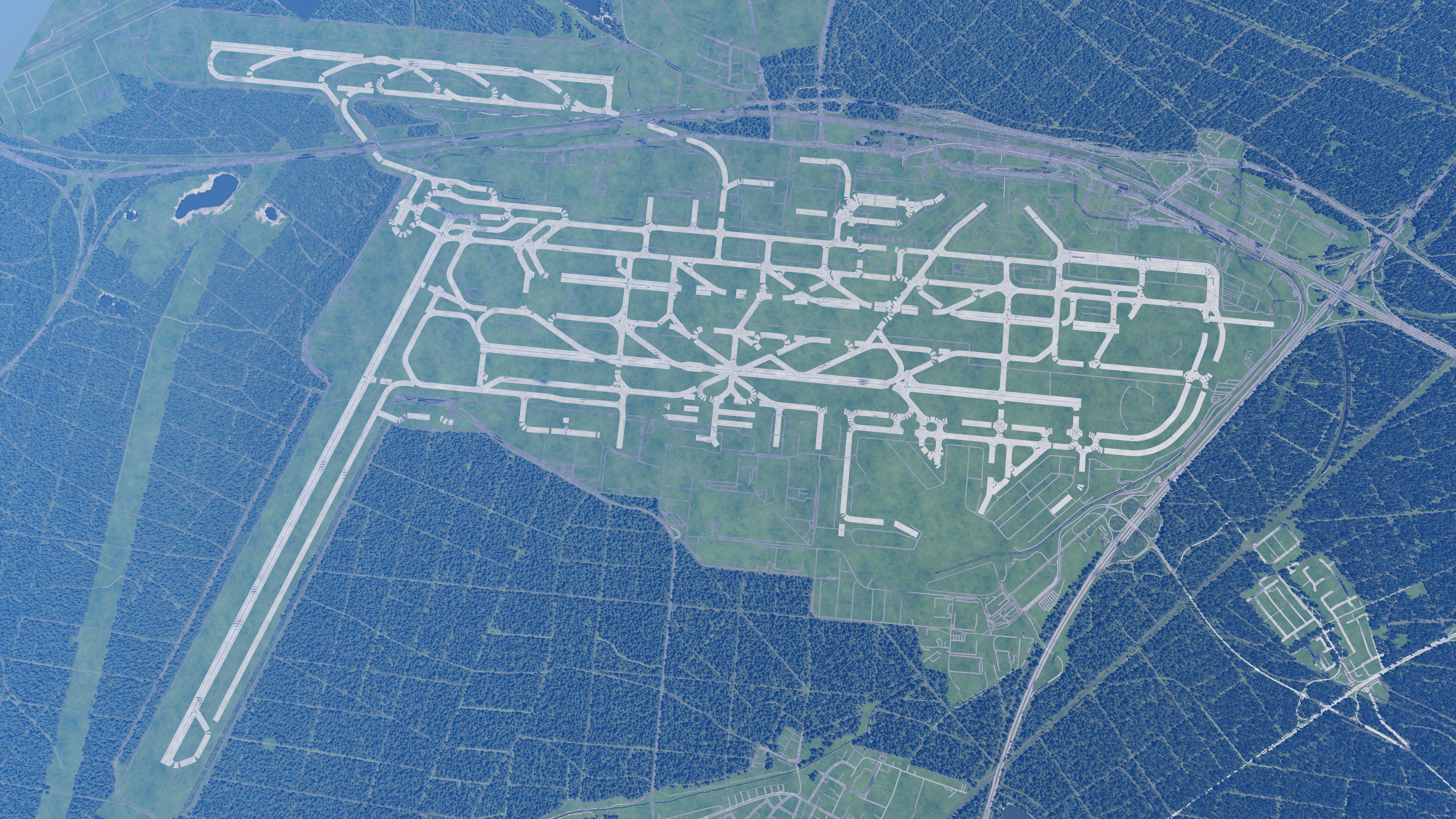 OSM Import Demo: Frankfurt Flughafen