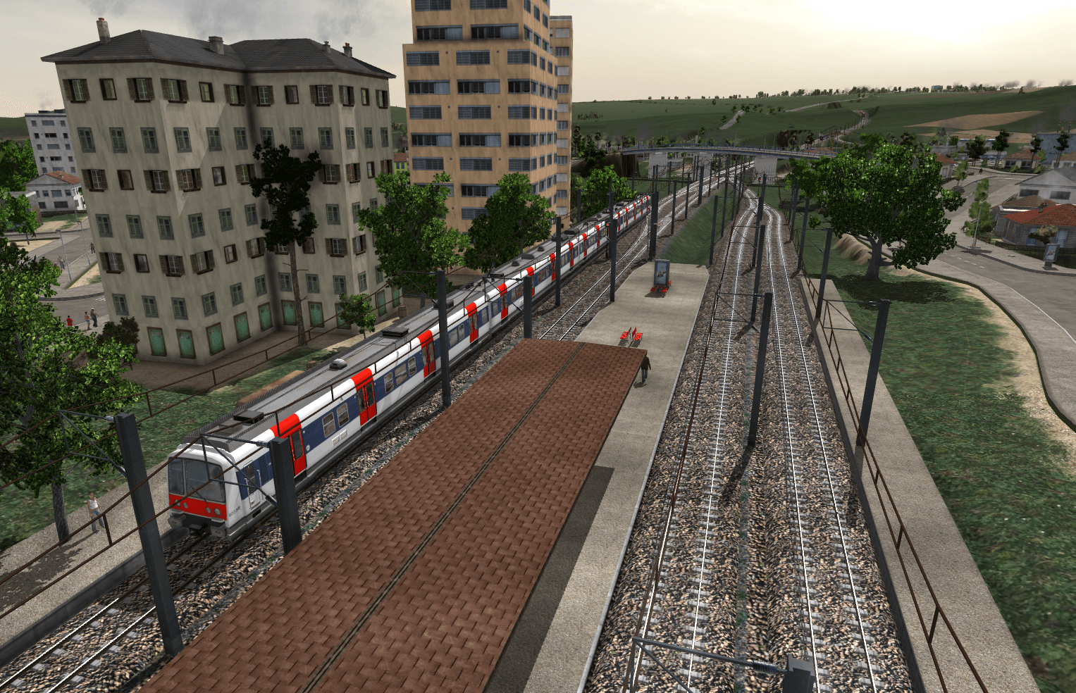 tous les credits pour "anachron13" pour ce trés joli train typique de chez nous arrivant en gare de banlieue  ! tous les fr , courez le télécharger il est magnifique ingame ;)