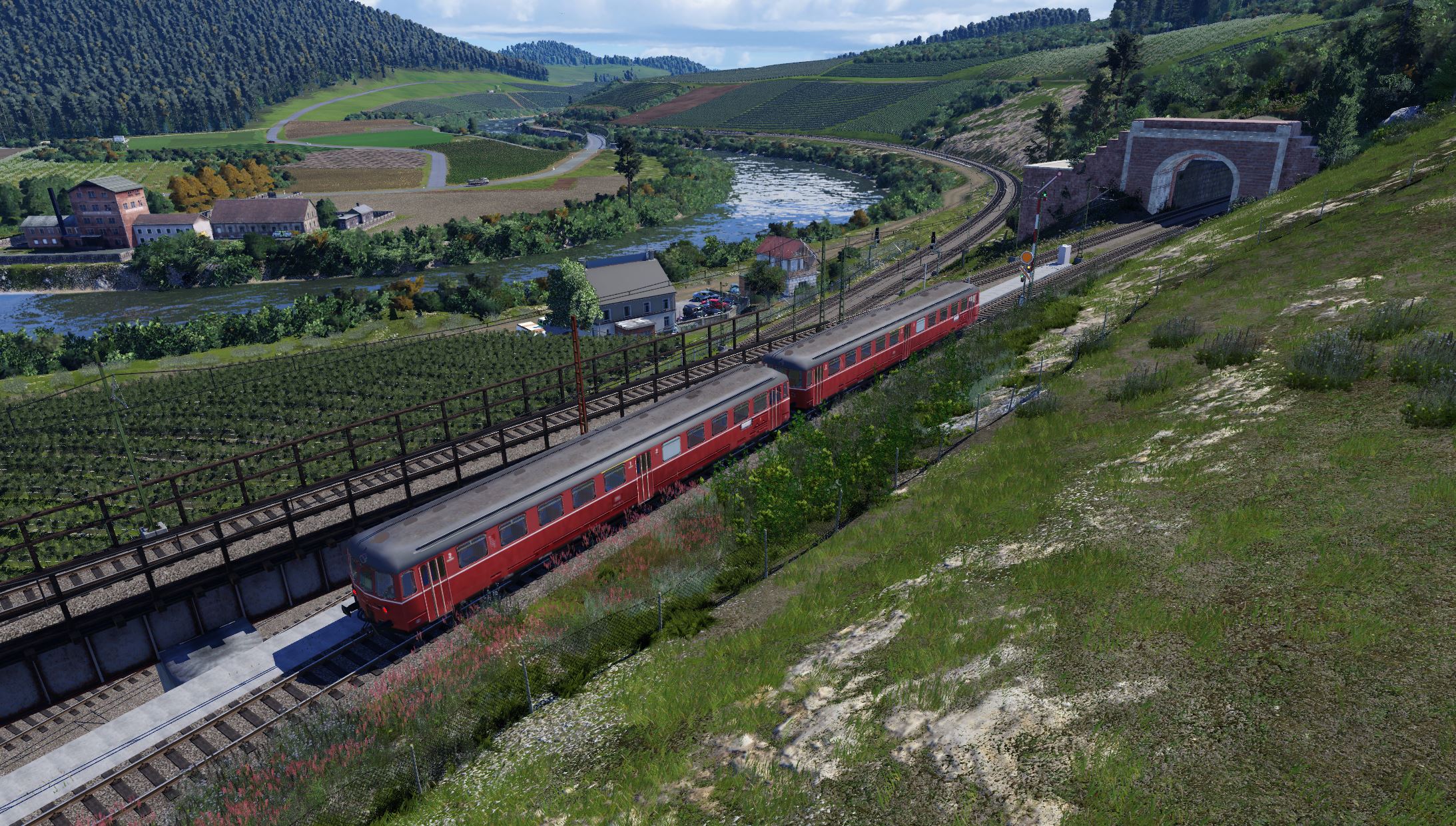 Und noch ein Tunnelblick... macht sich ganz gut mit dem ollen roten VT 😃