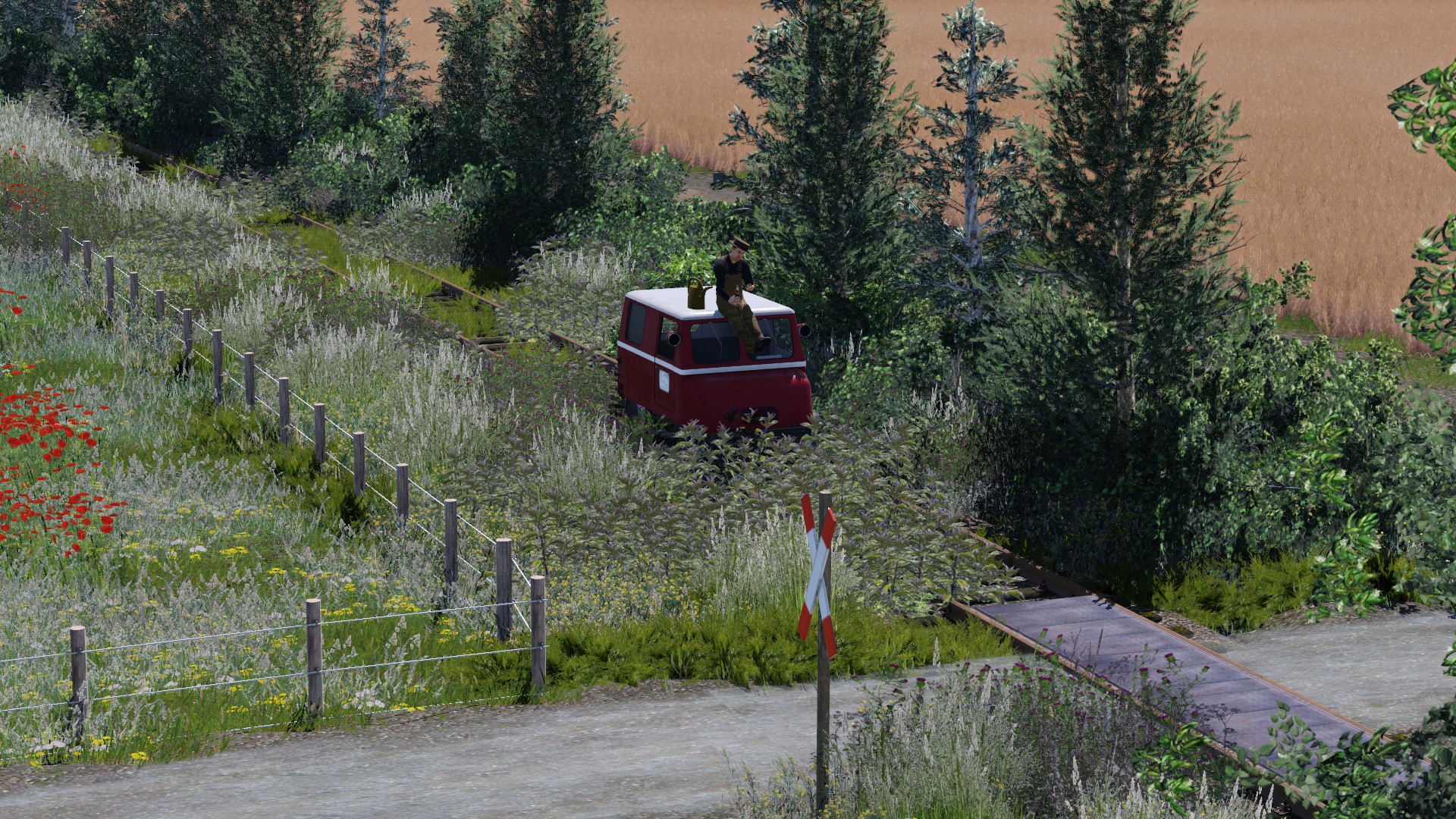 So kann mann auch den Tag verbringen auf der Stillgelegten Oberflauenbekbahn