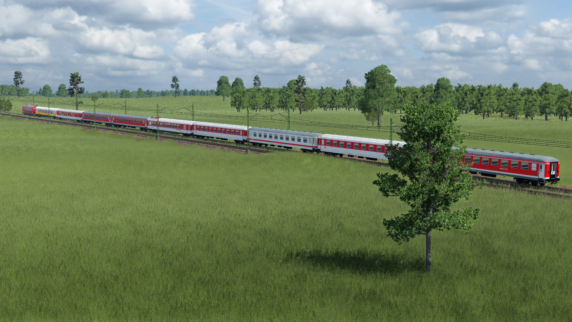 Fiktiver Zugverkehr in Bayern