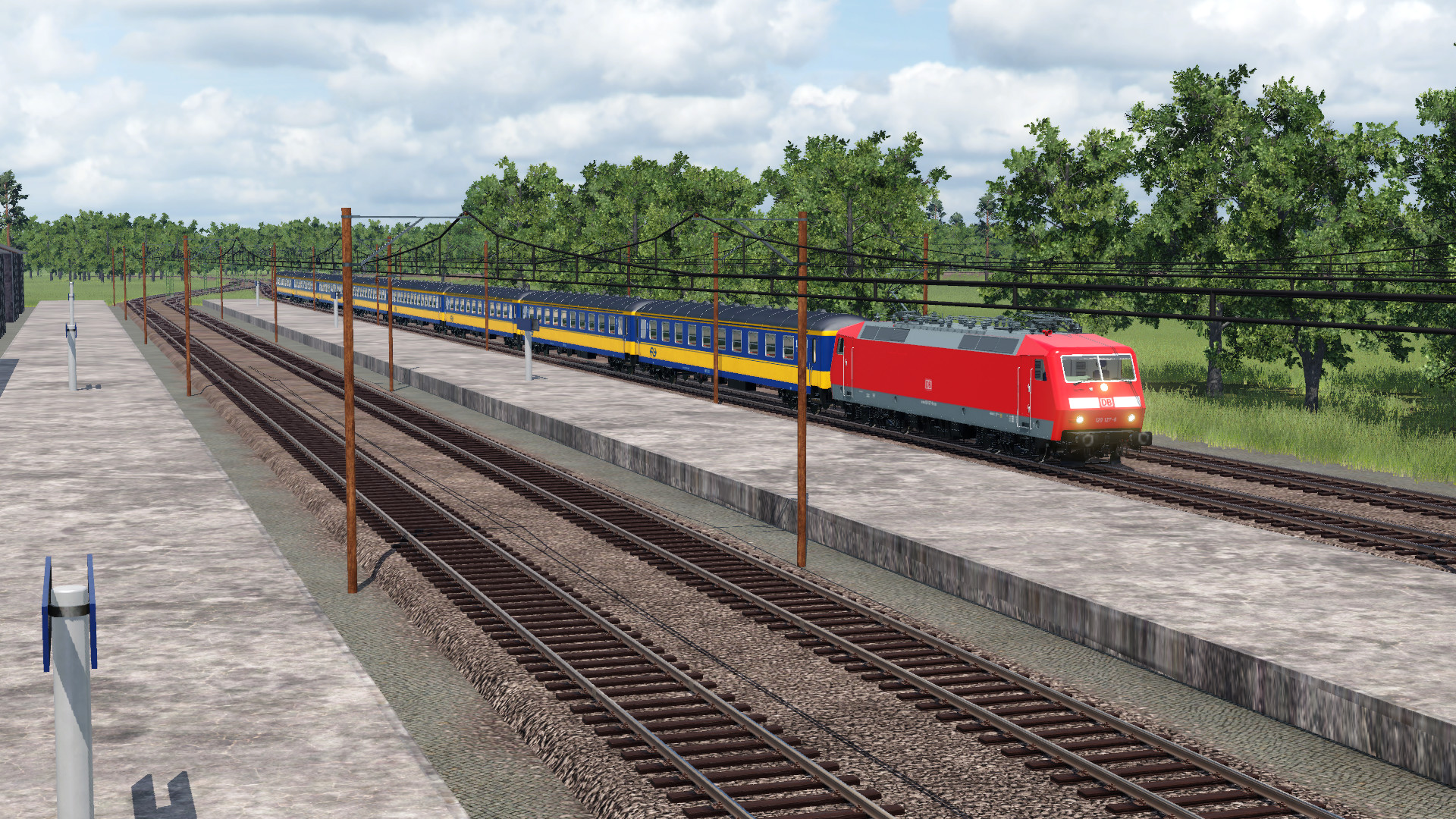 Fiktiver Zugverkehr in Bayern