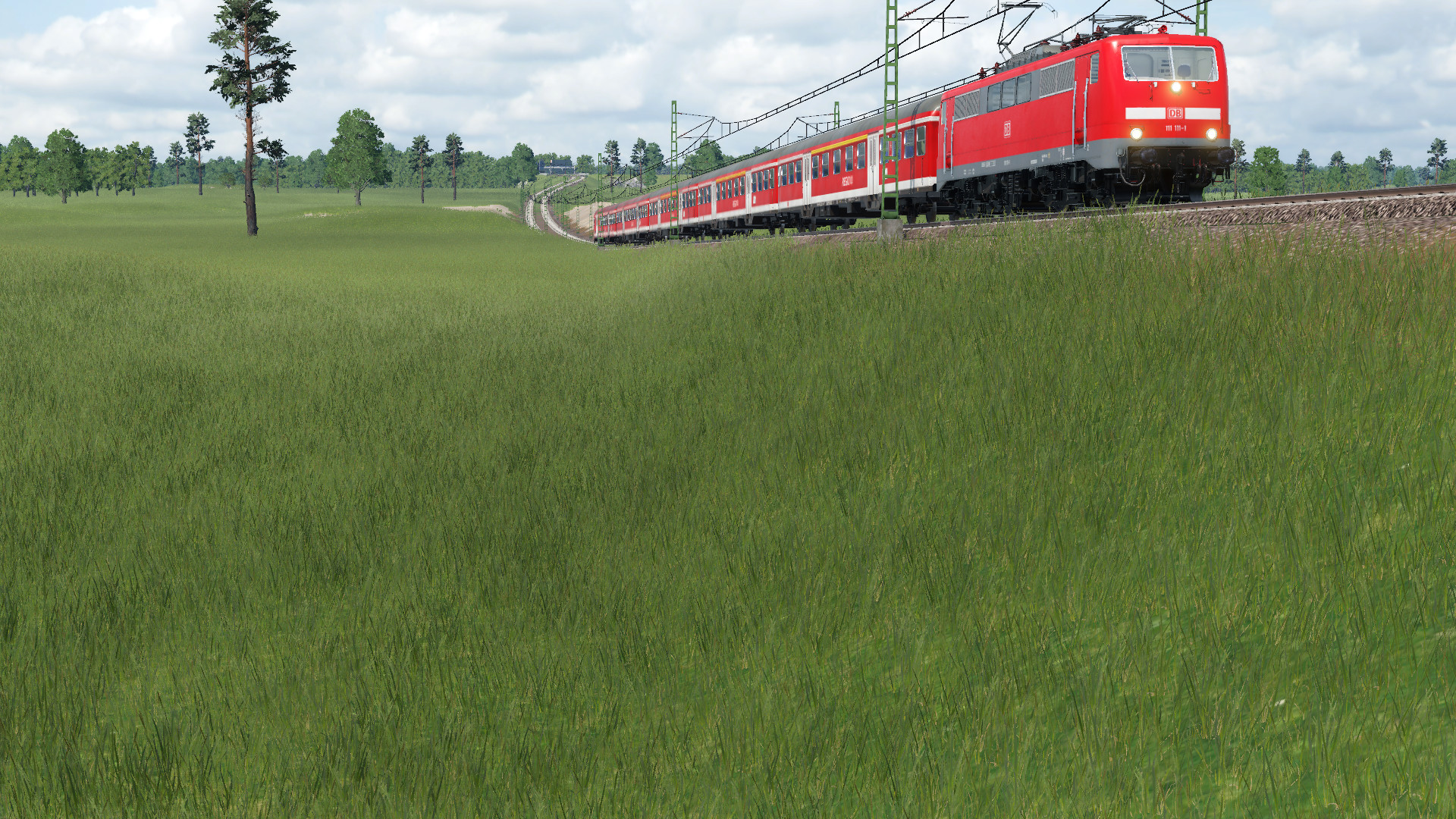 Fiktiver Zugverkehr in Bayern