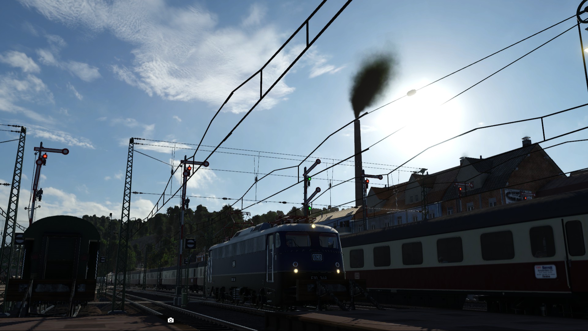Ausfahrt Rheingold mit E10 in Bereitschaft