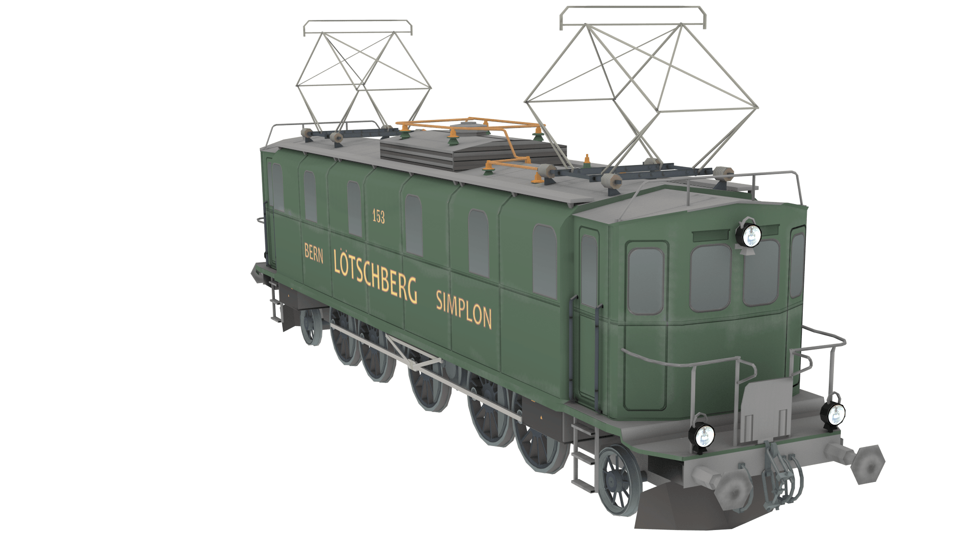 BLS Be 5/7 Render Grün