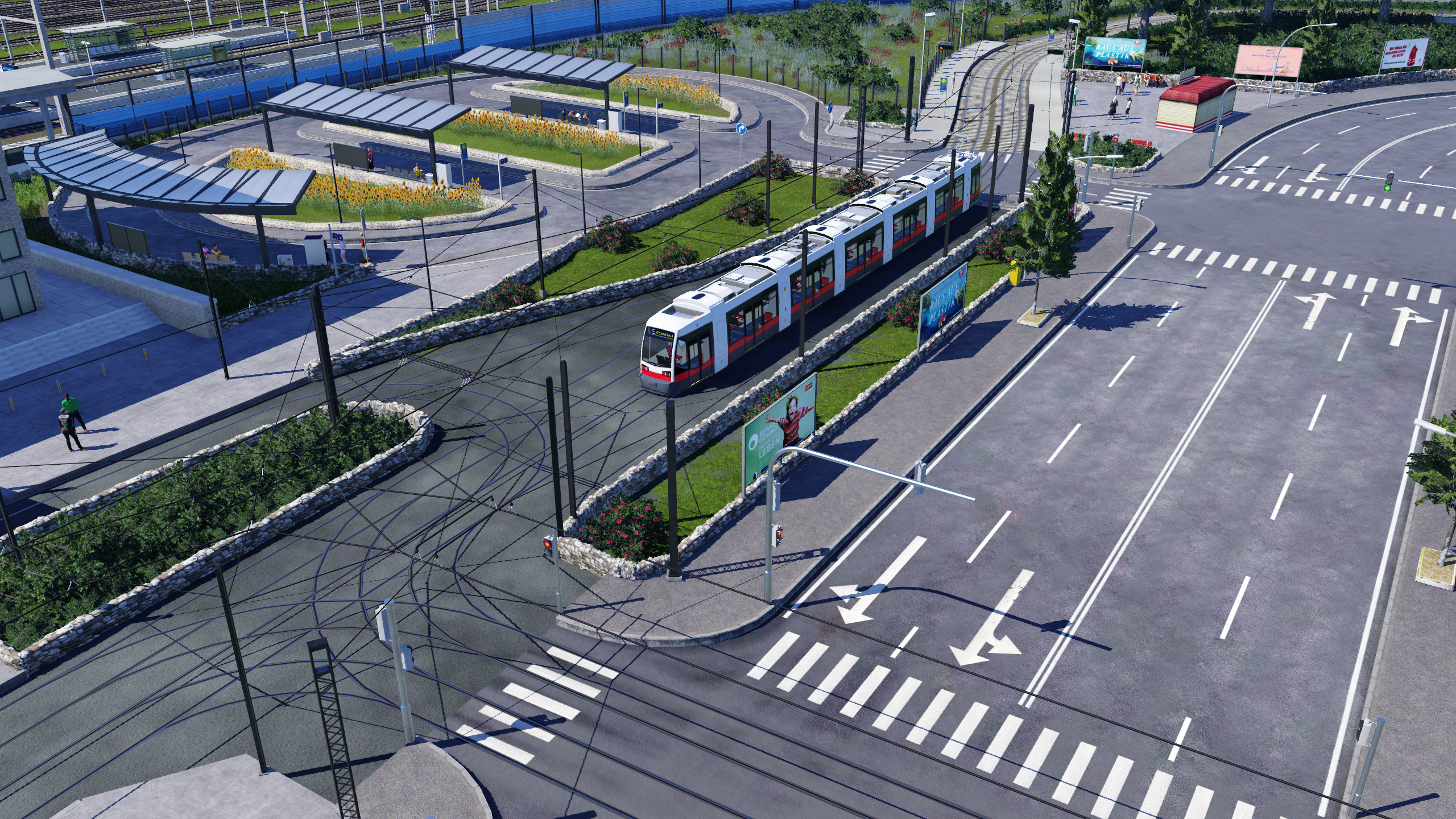 Straßenbahn auf dem Weg zum Innsbrucker Westbahnhof