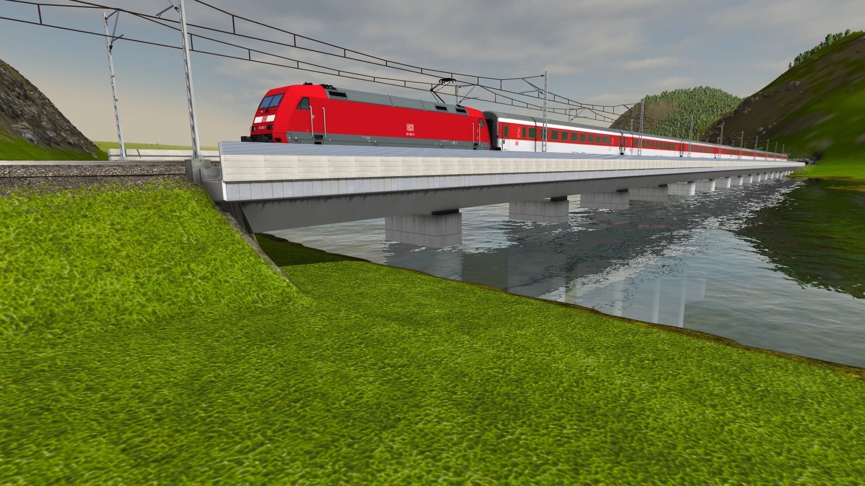 DB BR 101 mit InterCity auf der NBS