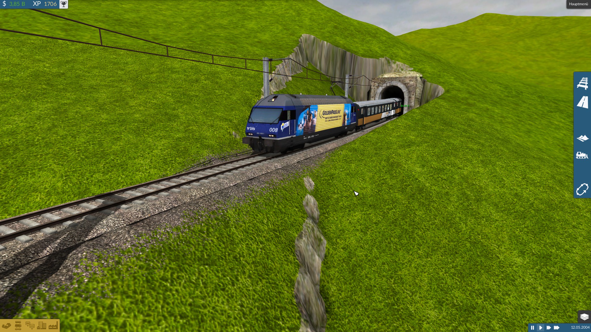 Eröffnung der neuen Ittigener Bahn, jetzt Golden Pass