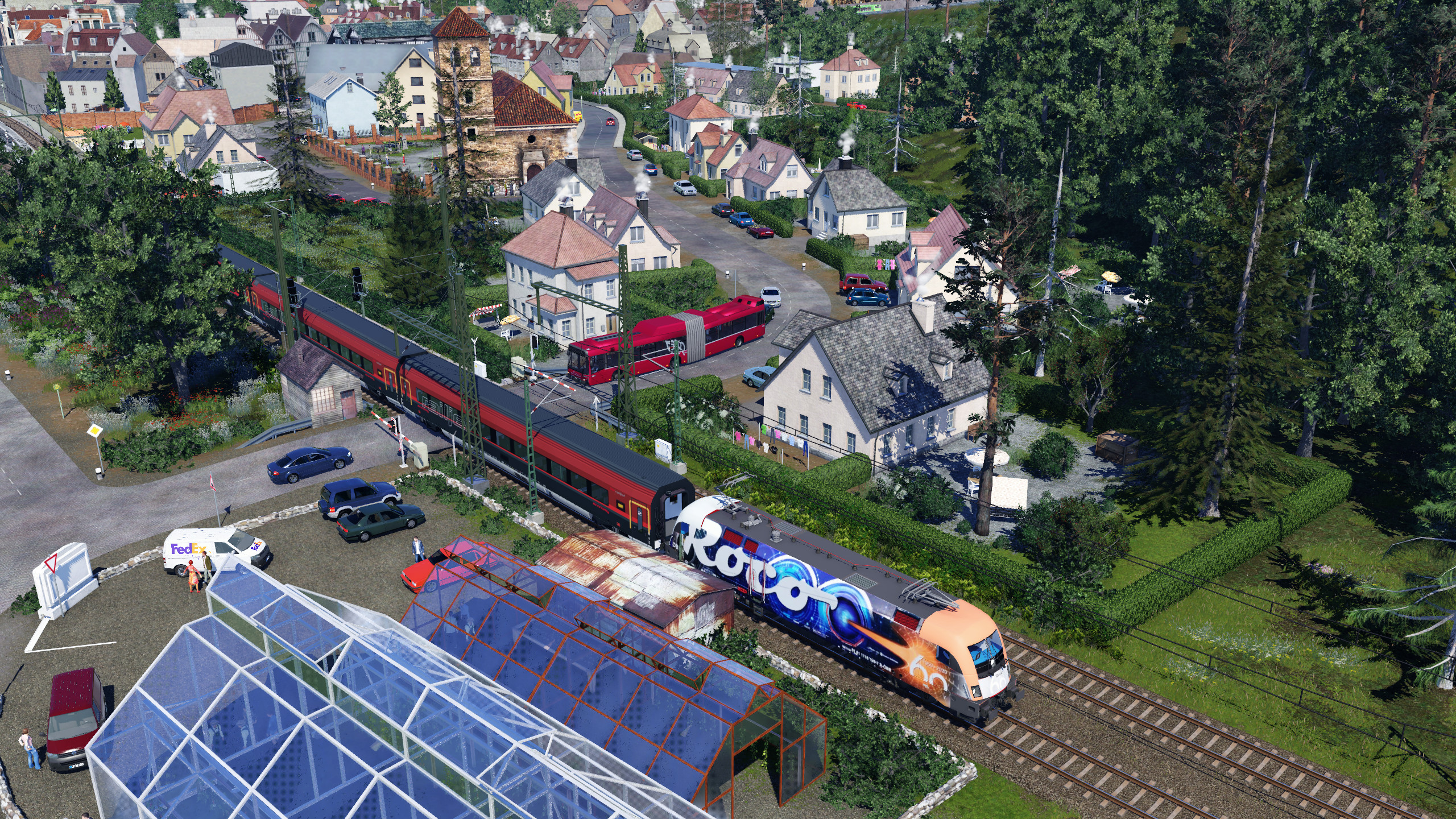RailJet mit Roco 1116 unterwegs