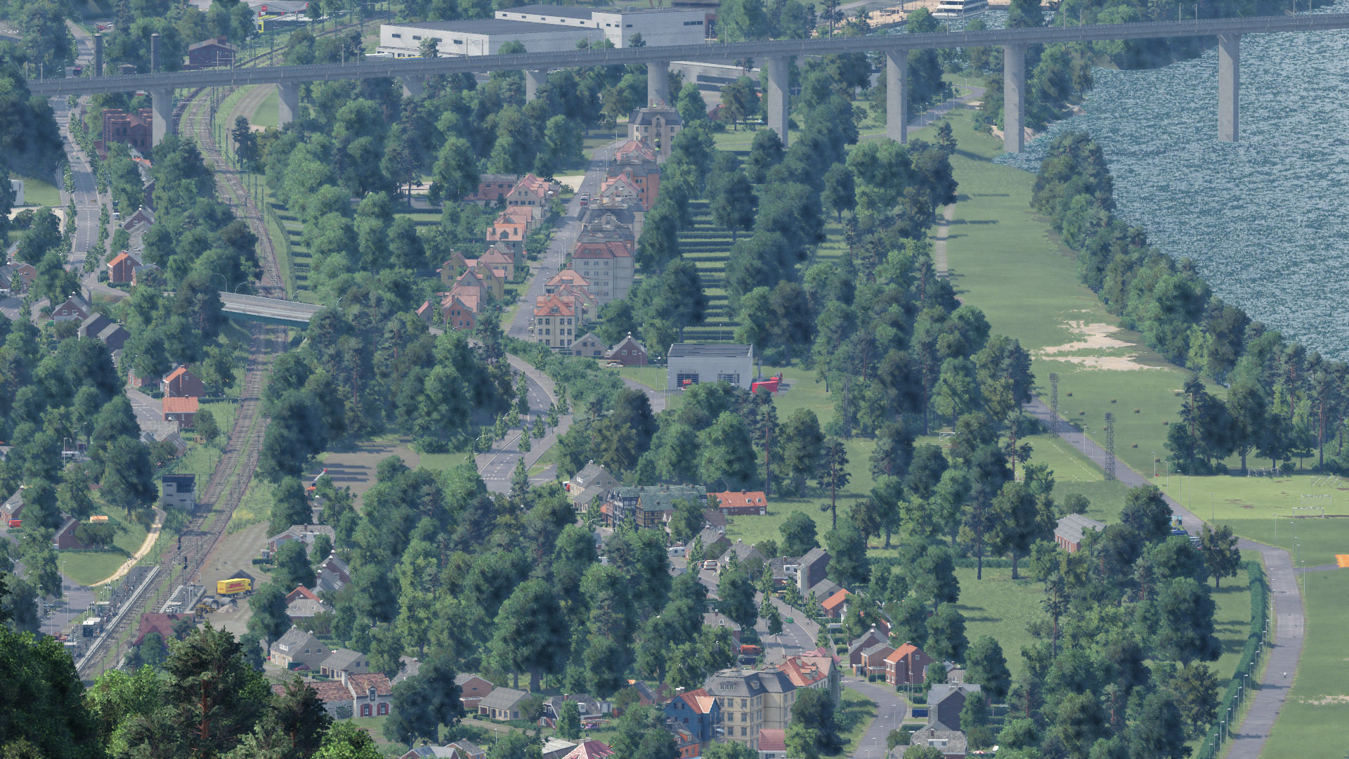 Blick zur Mainbrücke