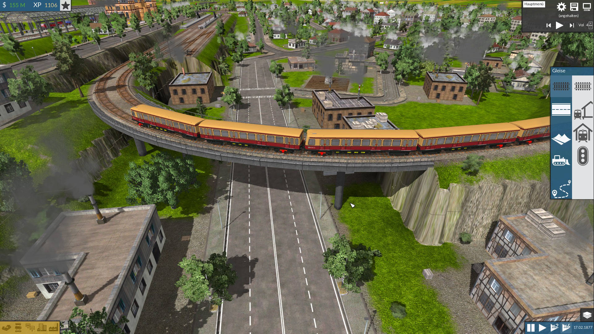 S-Bahn Zufahrt: Haltestelle "Nordbahnhof" und Umfahrgleis