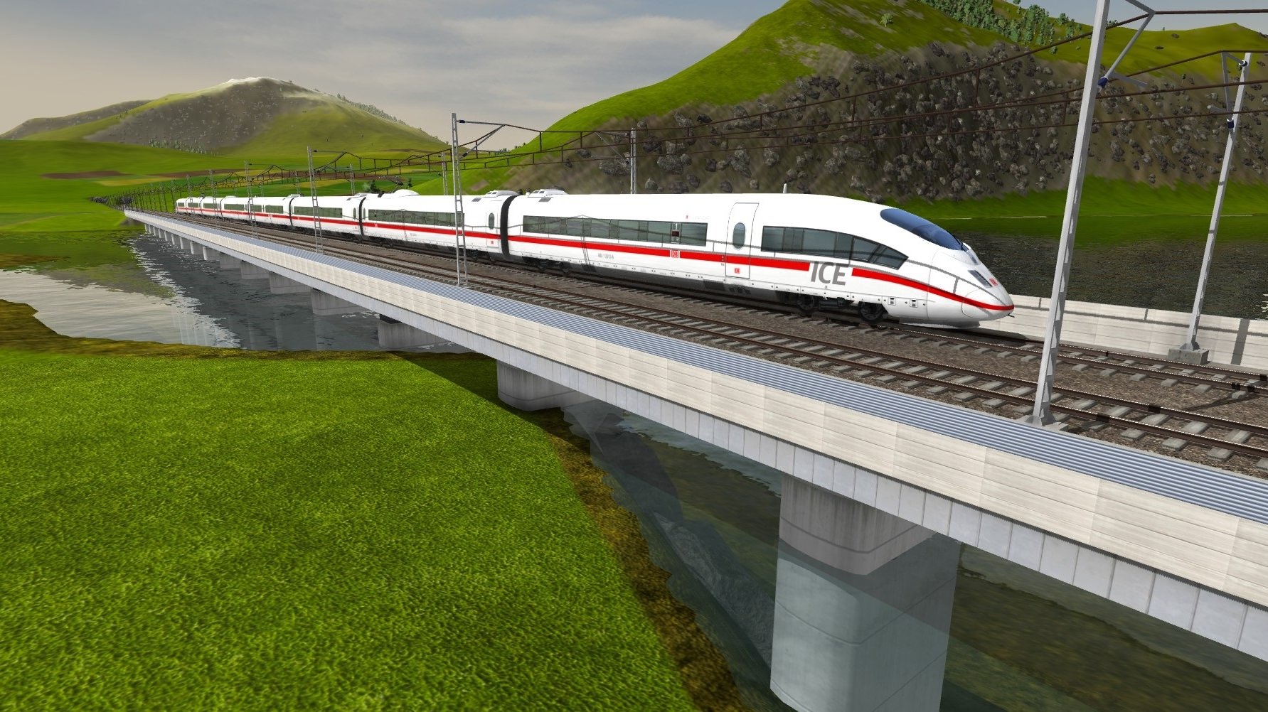 ICE 3 auf der NBS