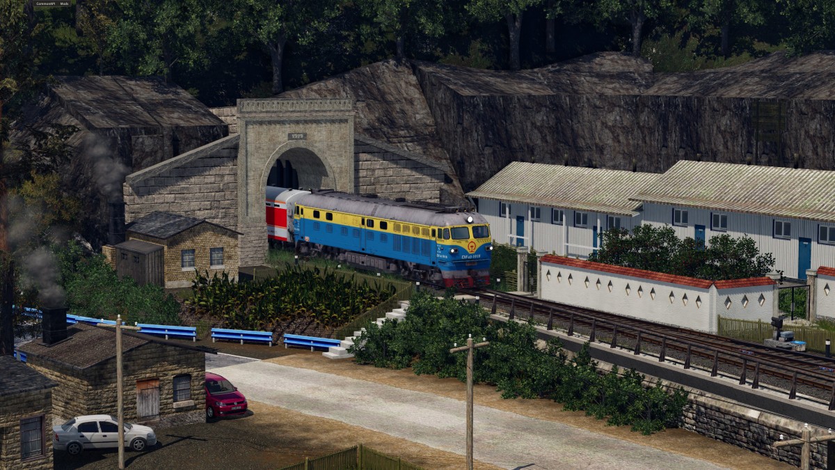 a mountainous diesel railway line in the 1990s