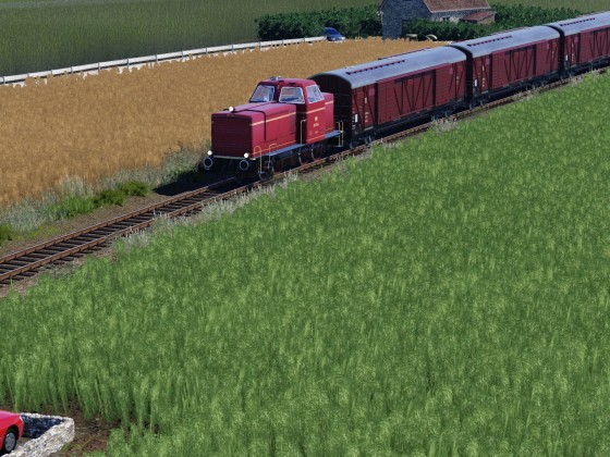 Güterzug der alten klasse