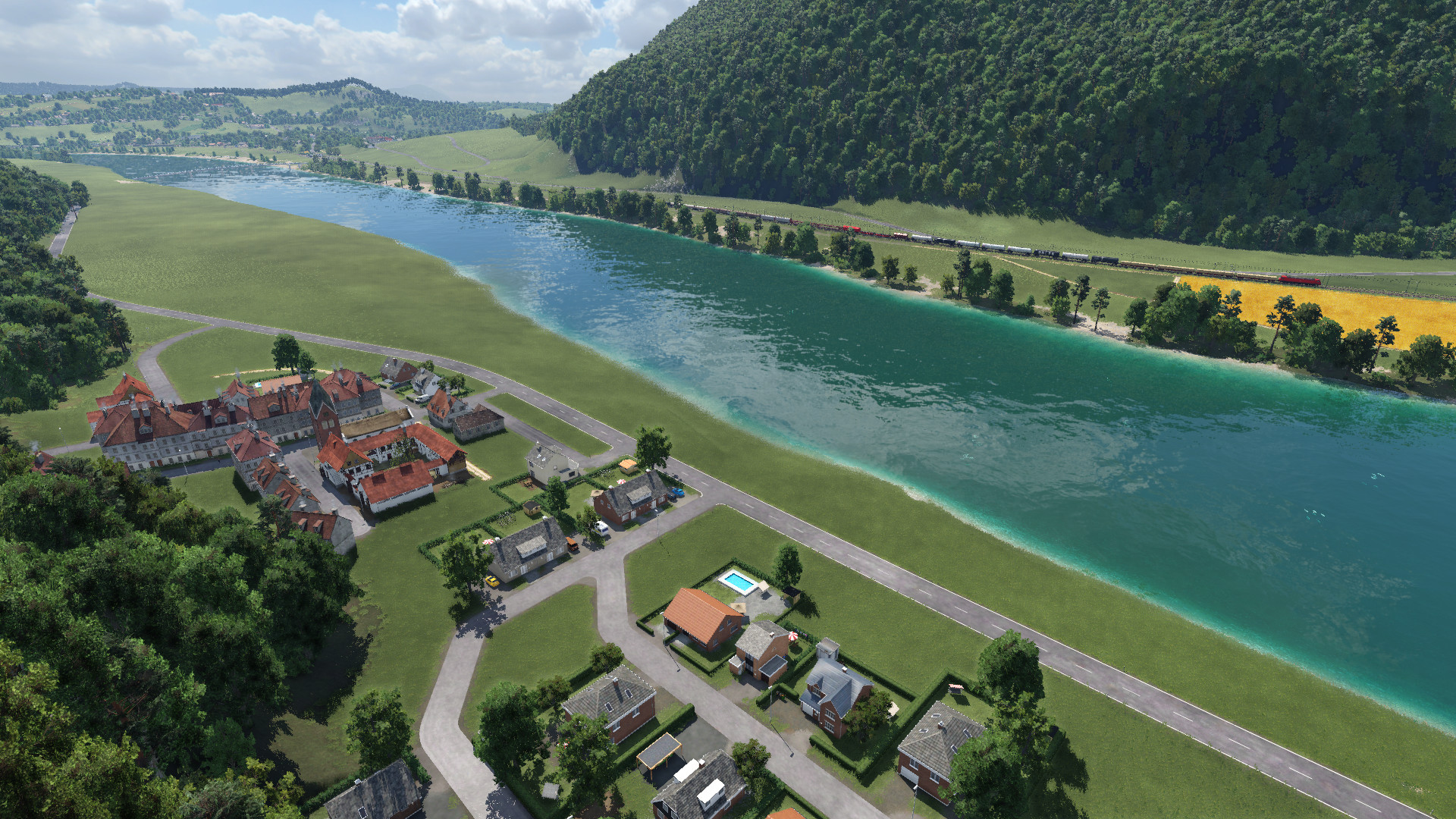 Harrbach, Blickrichtung Wernfeld