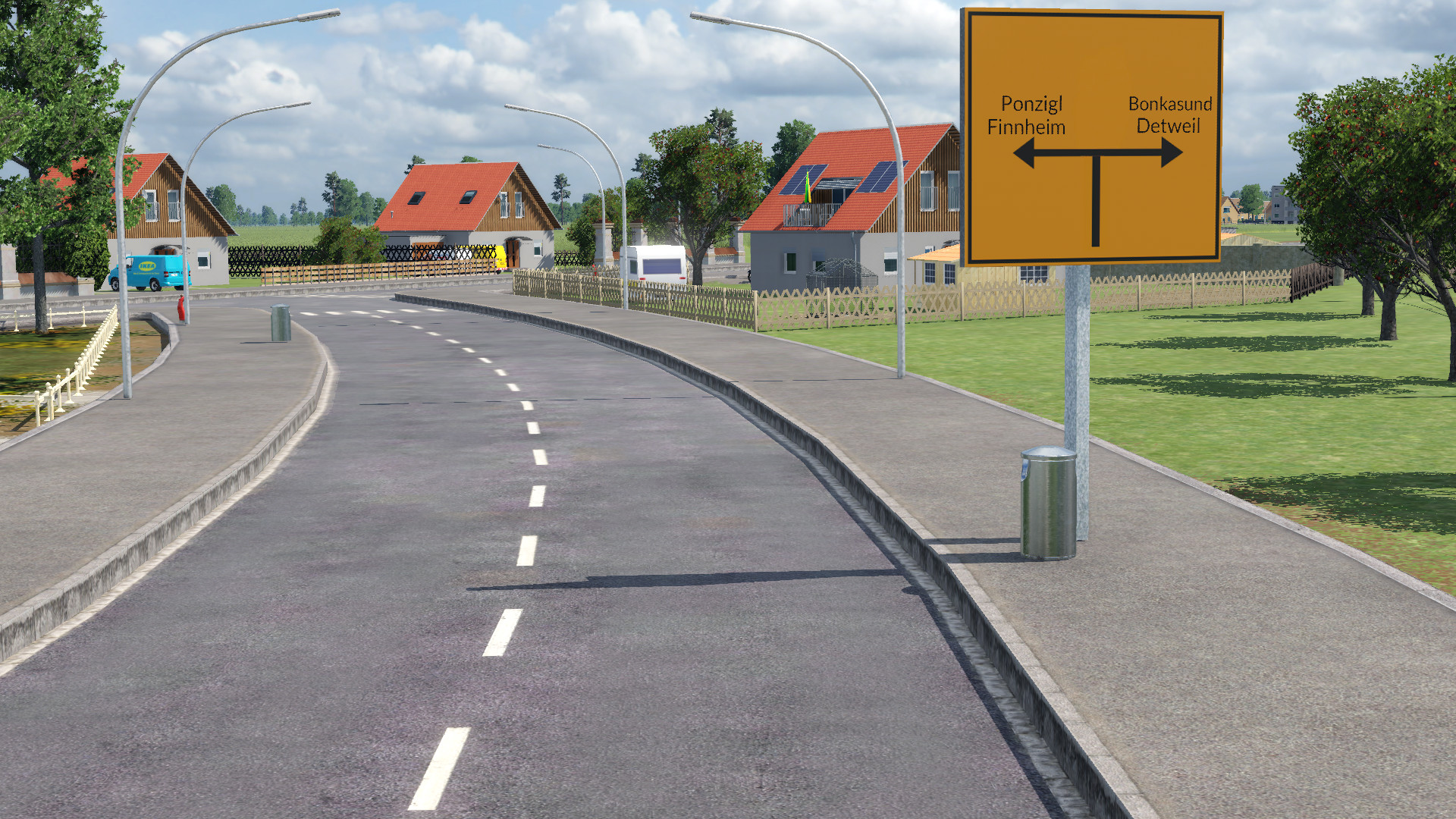 Wir machen eine Reise mit dem Auto